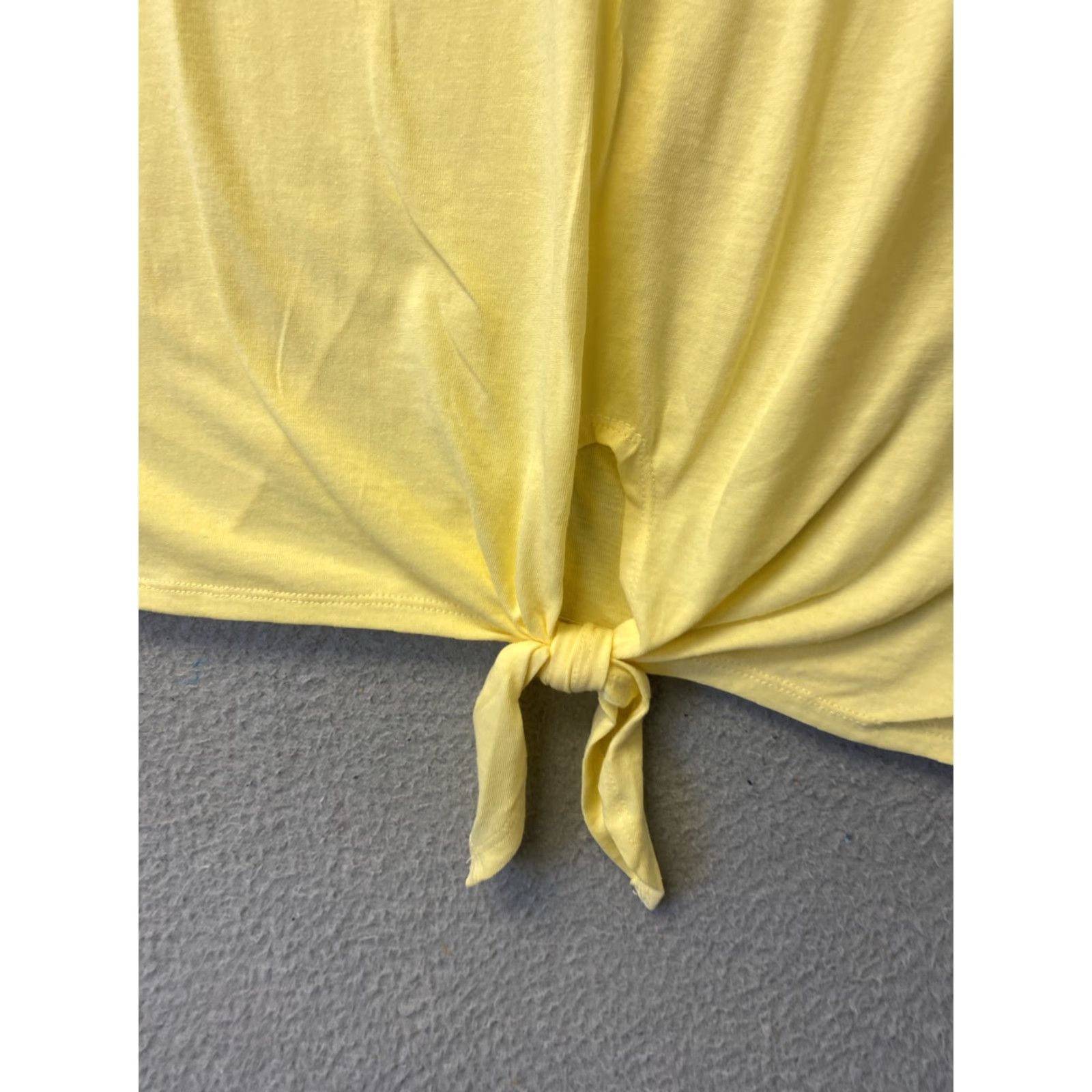 Nautica Nautica Tie Front Blouse Top Shirt Yellow XXL Crop Length /33-81 Size XXL / US 16-18 / IT 52-54 - 4 Thumbnail