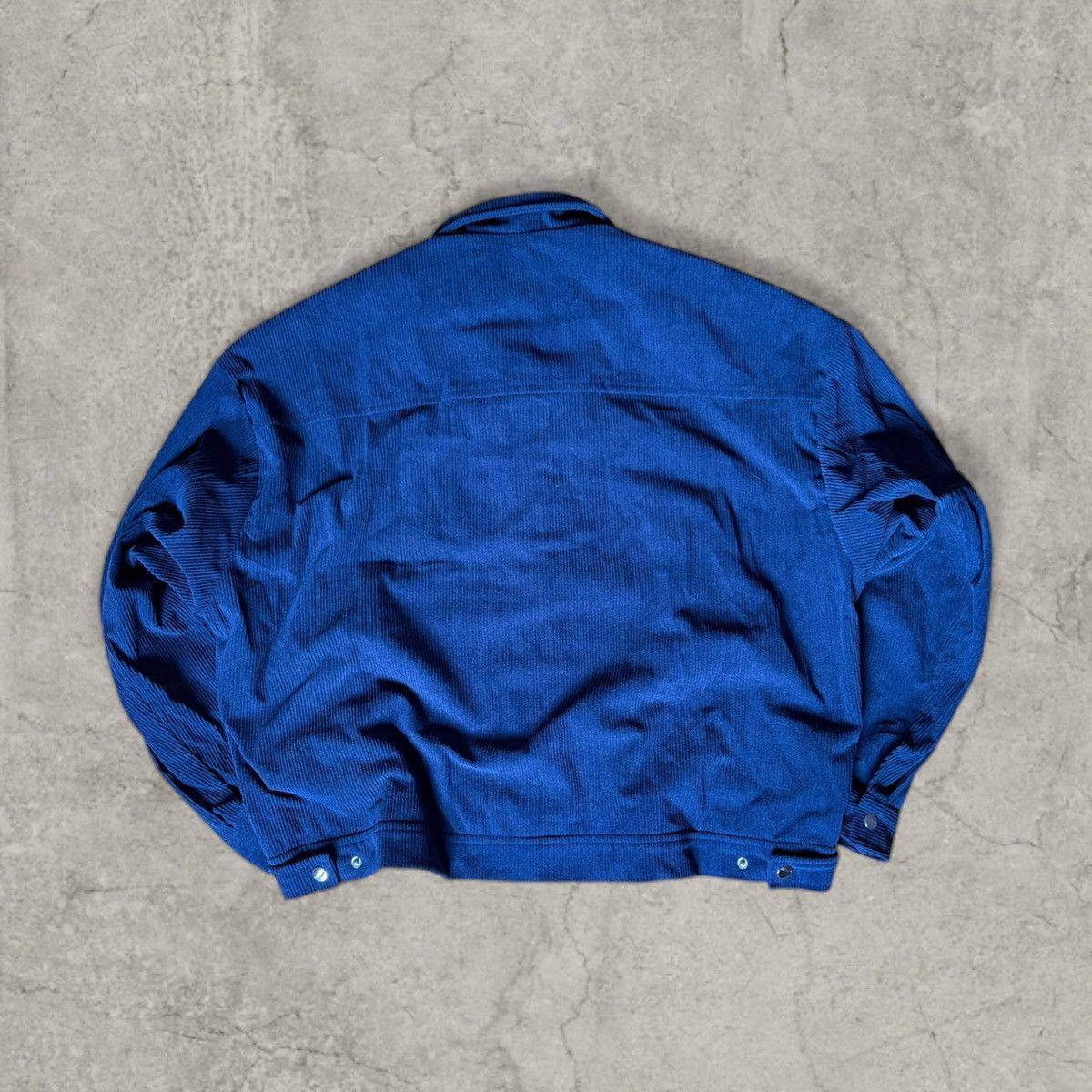 Japanese Brand Cool corduroy military jacket in blue with clasps. Size L Size US L / EU 52-54 / 3 - 4 Thumbnail