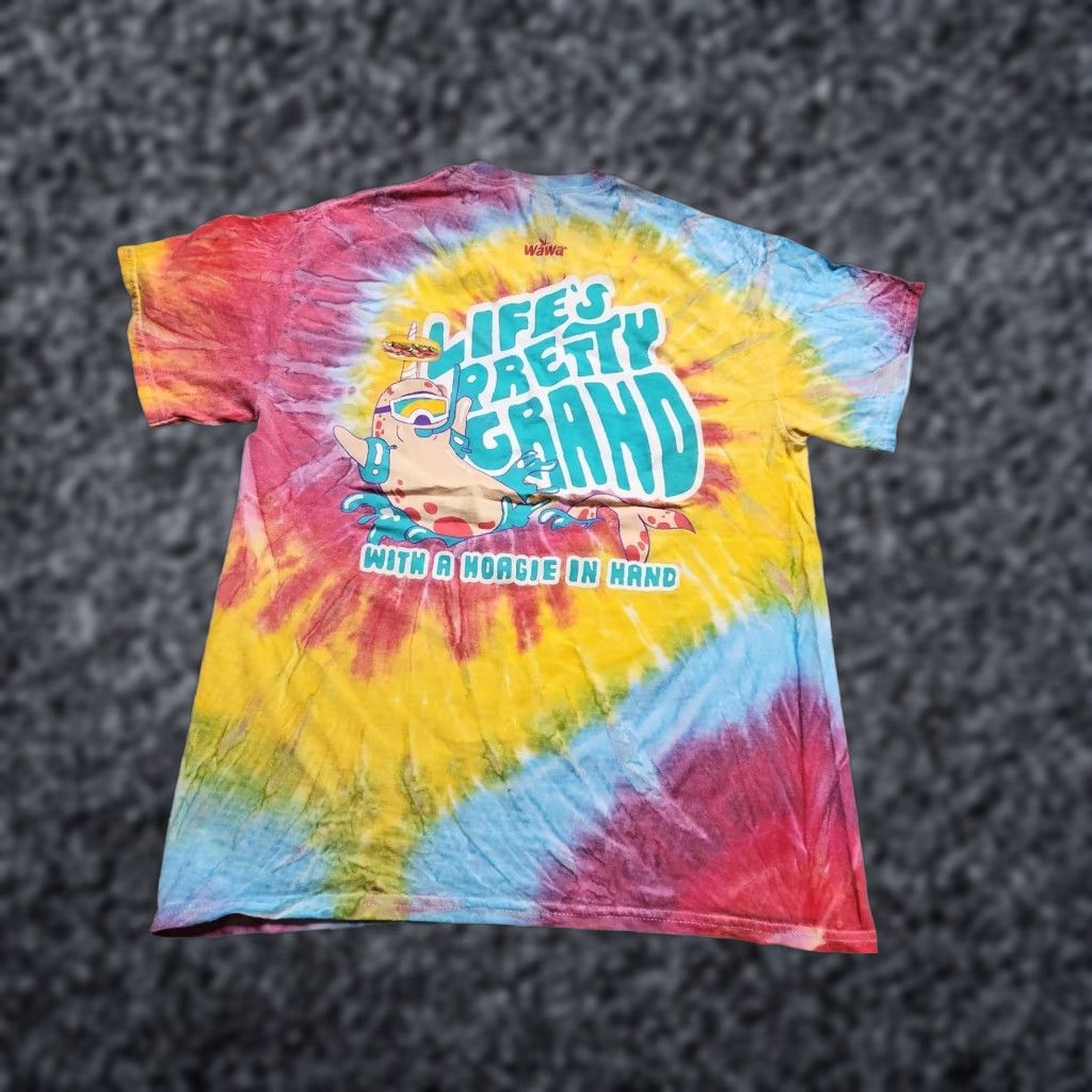Gildan Vintage Gildan Men’s M Tie Dye Hippie Narwhal Graphic T-Shirt Crew Neck All Seasons Size US M / EU 48-50 / 2 - 1 Thumbnail