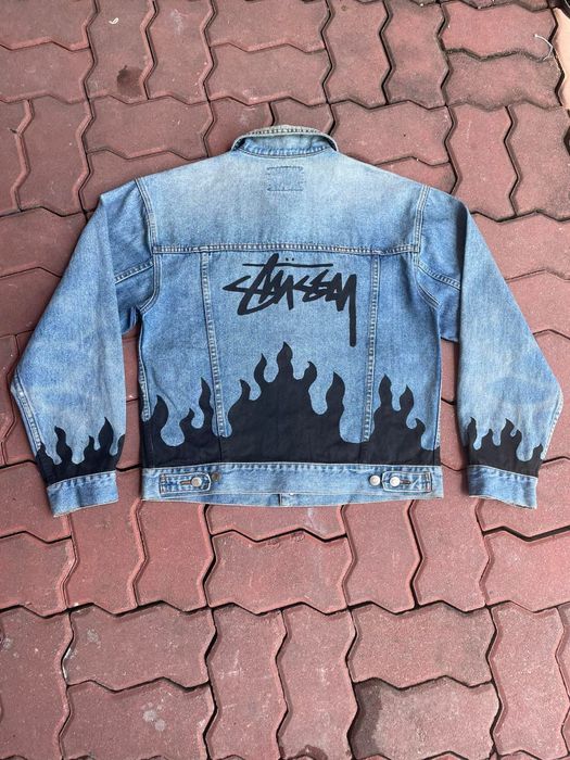 Stussy Denim Jacket Custom Stussy | Grailed