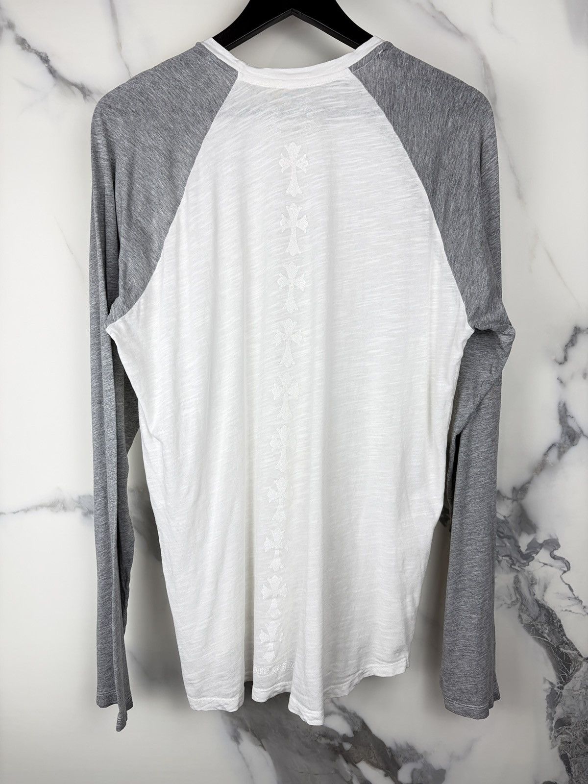 Chrome Hearts Chrome Hearts Vintage Cemetery Baseball Longsleeve Tshirt Size US L / EU 52-54 / 3 - 3 Thumbnail
