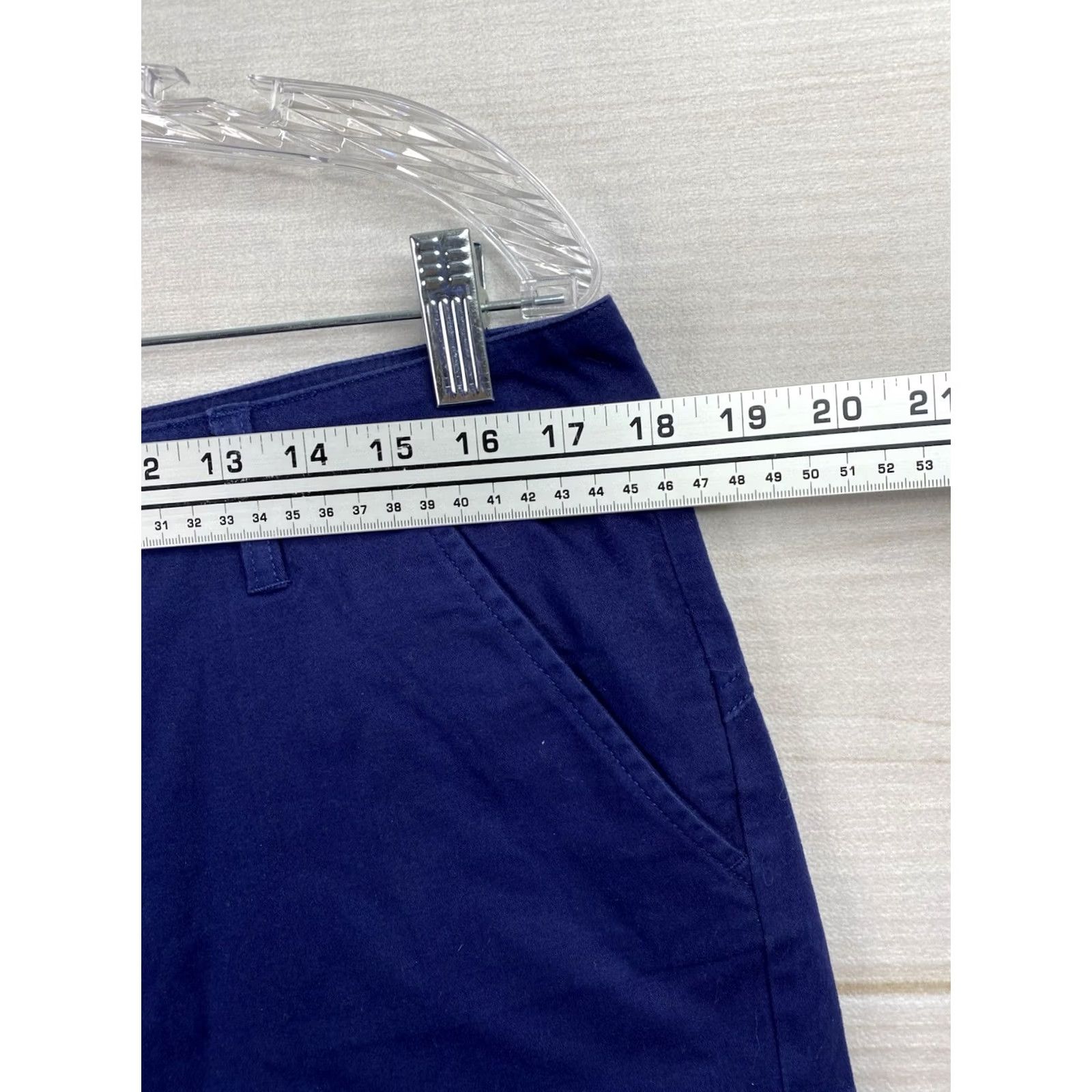 Volcom Volcom Shorts Juniors 11 Blue Chino Flat Front Zip Pockets Twill Cotton Blend Casual Streetwear Vintage: No Women Size 32" / US 10 / IT 46 - 2 Thumbnail
