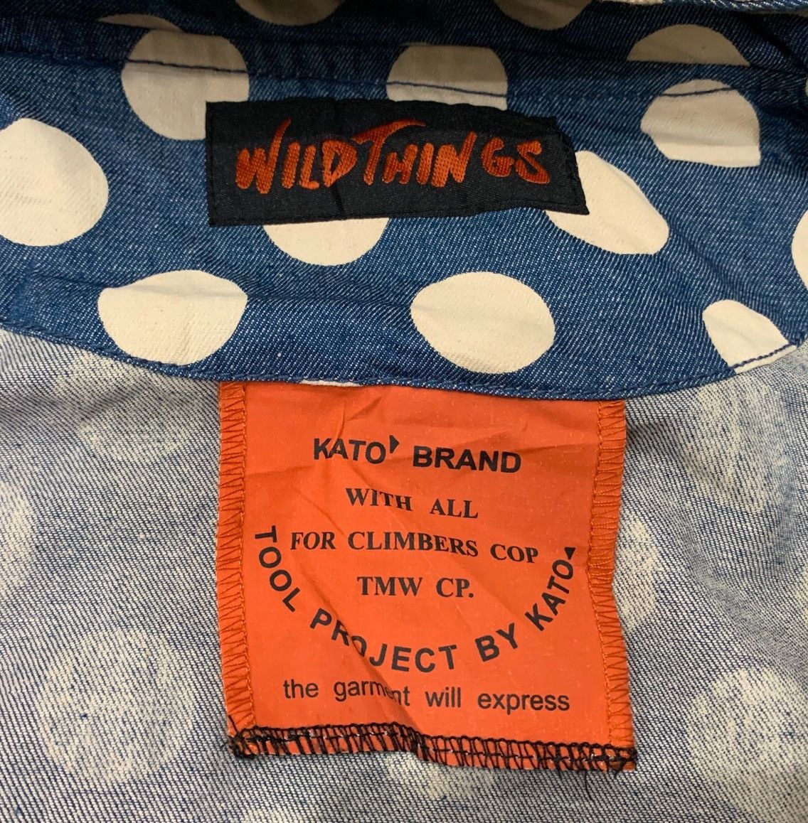 Wild Things COLLABORATION WILD THINGS X KATO POLKA DOT DENIM JACKET Size M / US 6-8 / IT 42-44 - 11 Thumbnail