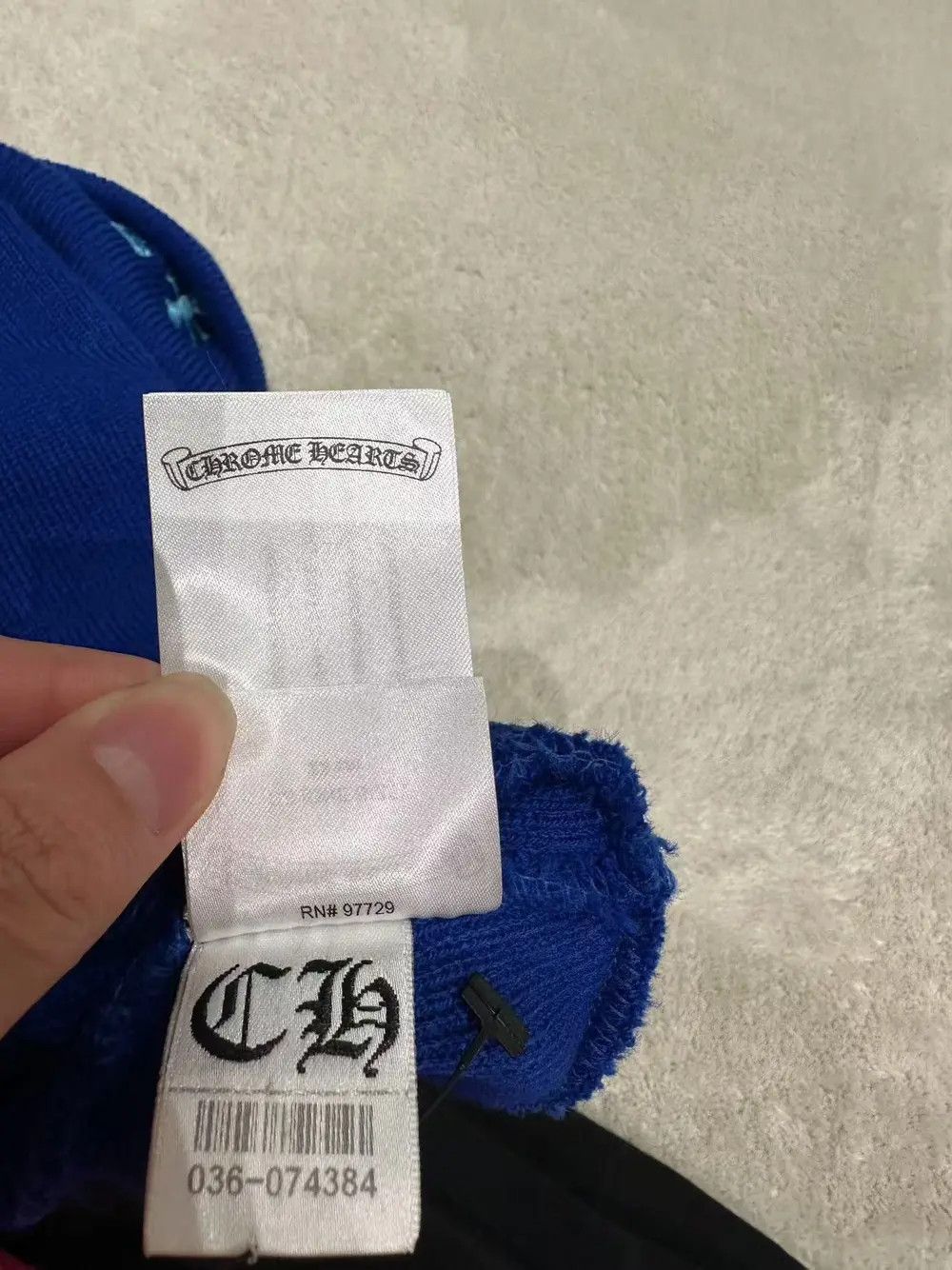 Chrome Hearts Chrome Hearts Embroidered Logo Blue Beanie Size ONE SIZE - 6 Thumbnail