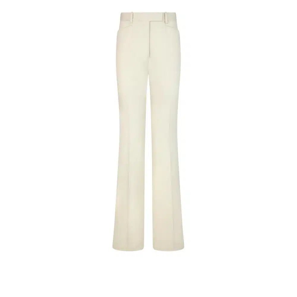 Tom Ford o1loc1c0226 PAW589 Cotton Moleskin Tailored Wide Leg Pant Size 25" / US 0 / IT 36 - 1 Thumbnail