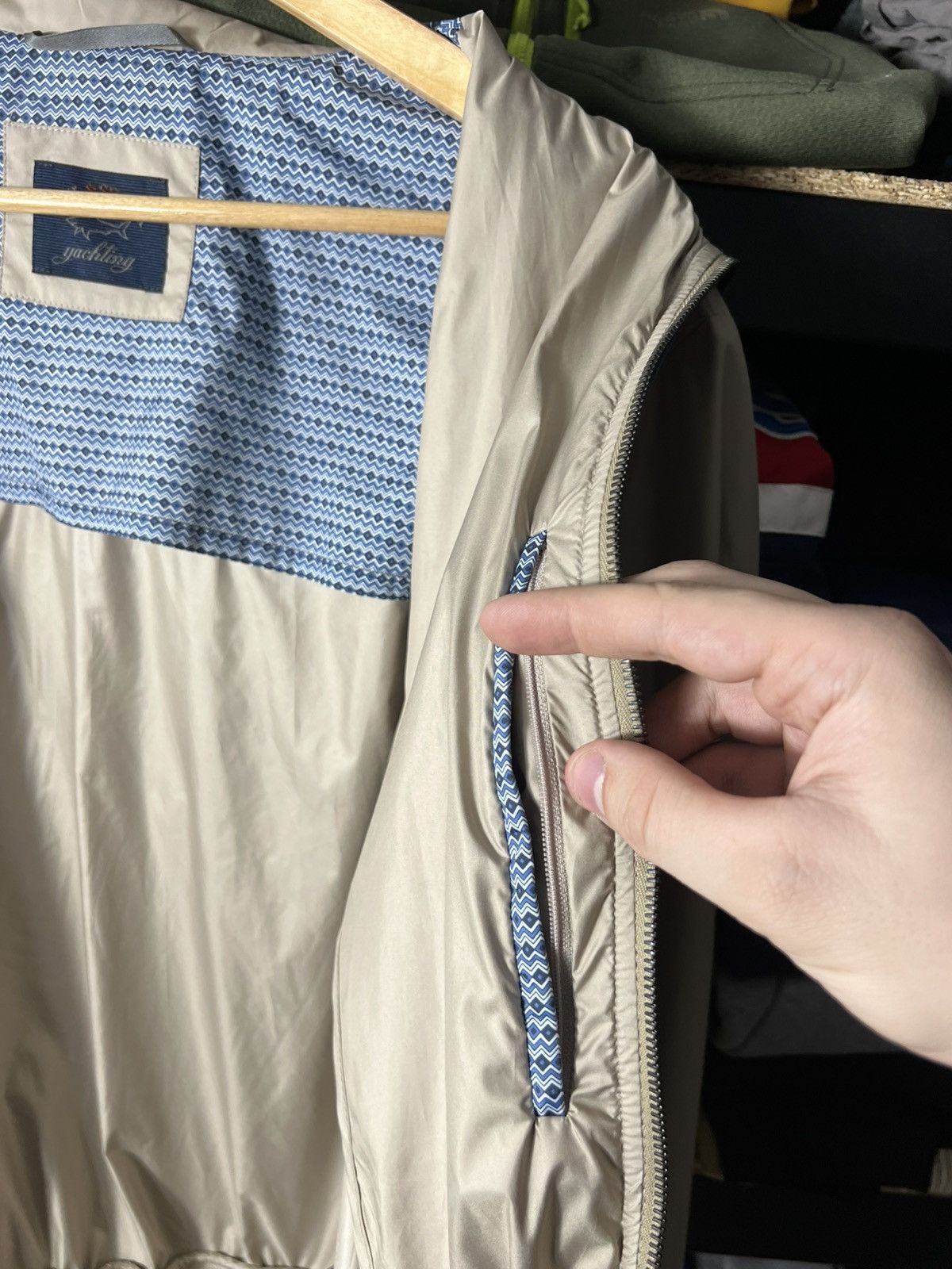 Paul & Shark Paul & Shark Yachting Bomber Beige Jacket – Size XL Rare Size US XL / EU 56 / 4 - 16 Thumbnail