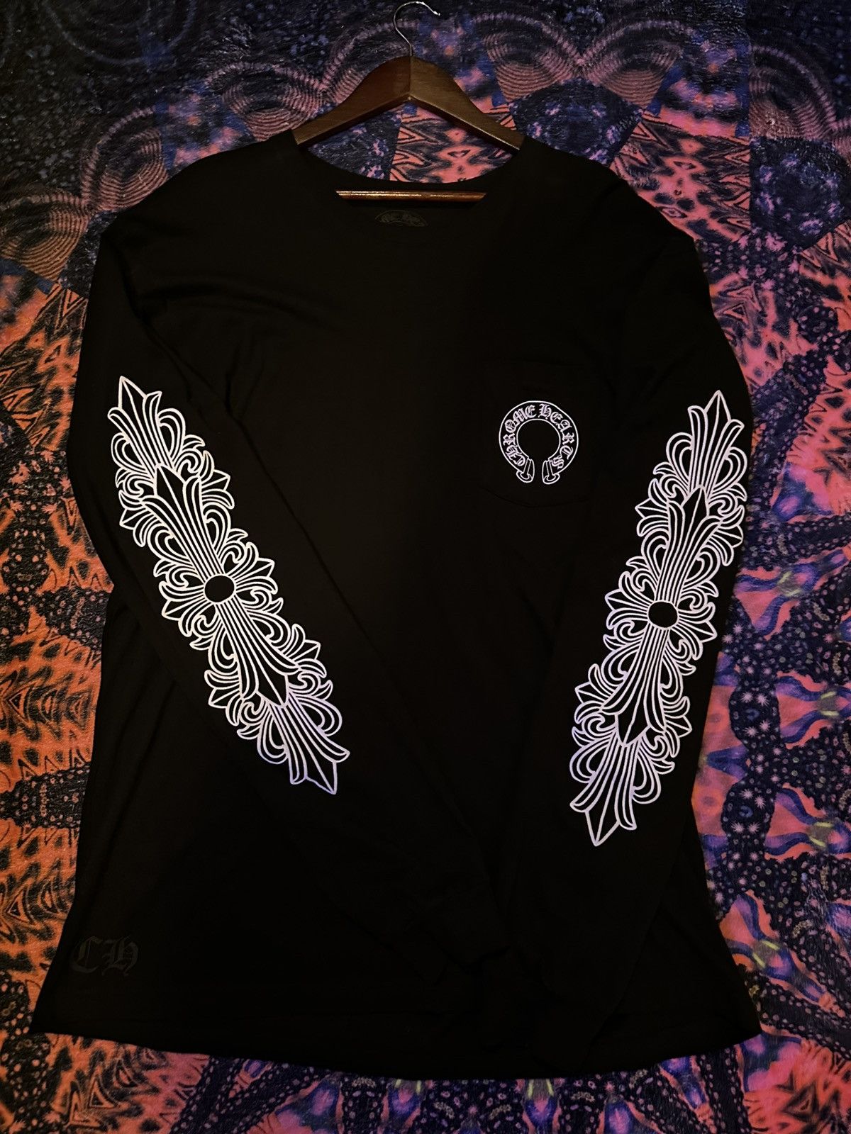 Chrome Hearts Chrome Hearts Horseshoe Scroll Long Sleeve XXL Size US XXL / EU 58 / 5 - 1 Thumbnail