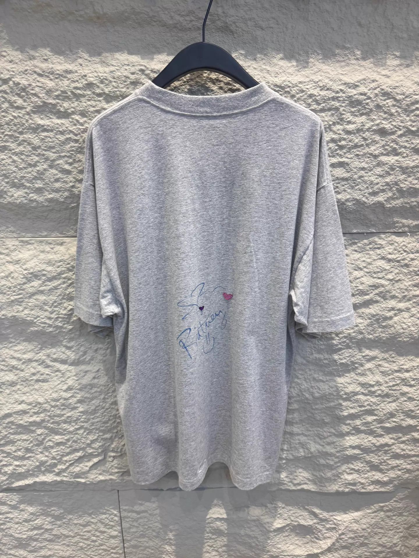 Balenciaga Balenciaga x Britney Spears Gray XS Unisex Tee (New Worn) Size US XS / EU 42 / 0 - 4 Thumbnail