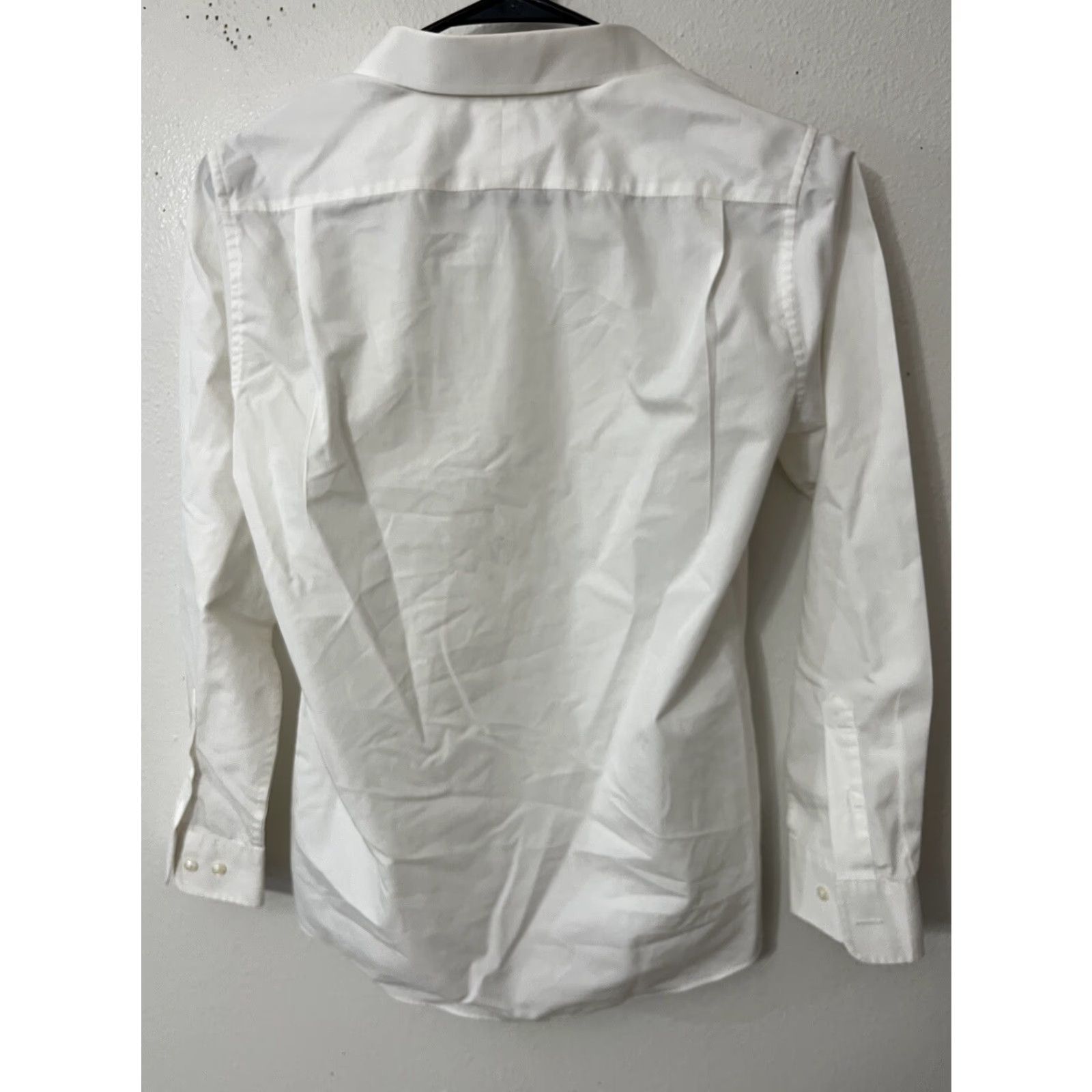 Nordstrom Nordstrom Smartcare Button-Up Shirt Long Sleeve Collared White Solid Men’s Size 16 Wrinkle Resistant Size US L / EU 52-54 / 3 - 3 Thumbnail