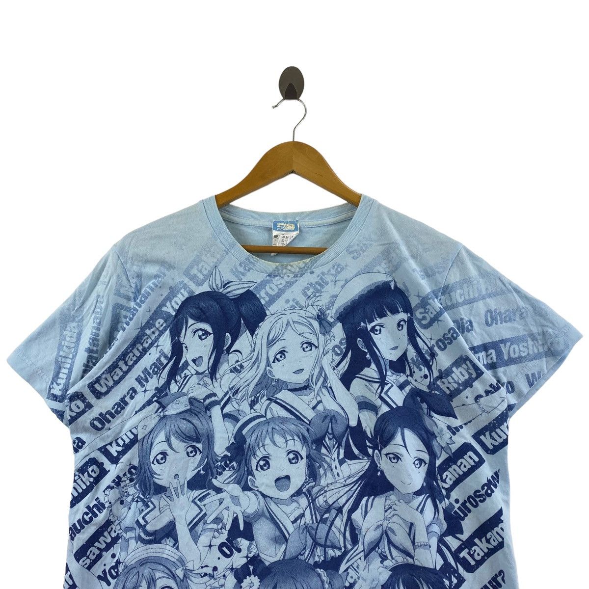 Japanese Brand SCHOOL IDOL PROJECT Anime Cartoon Japan Blue Character Print Size US XL / EU 56 / 4 - 2 Thumbnail