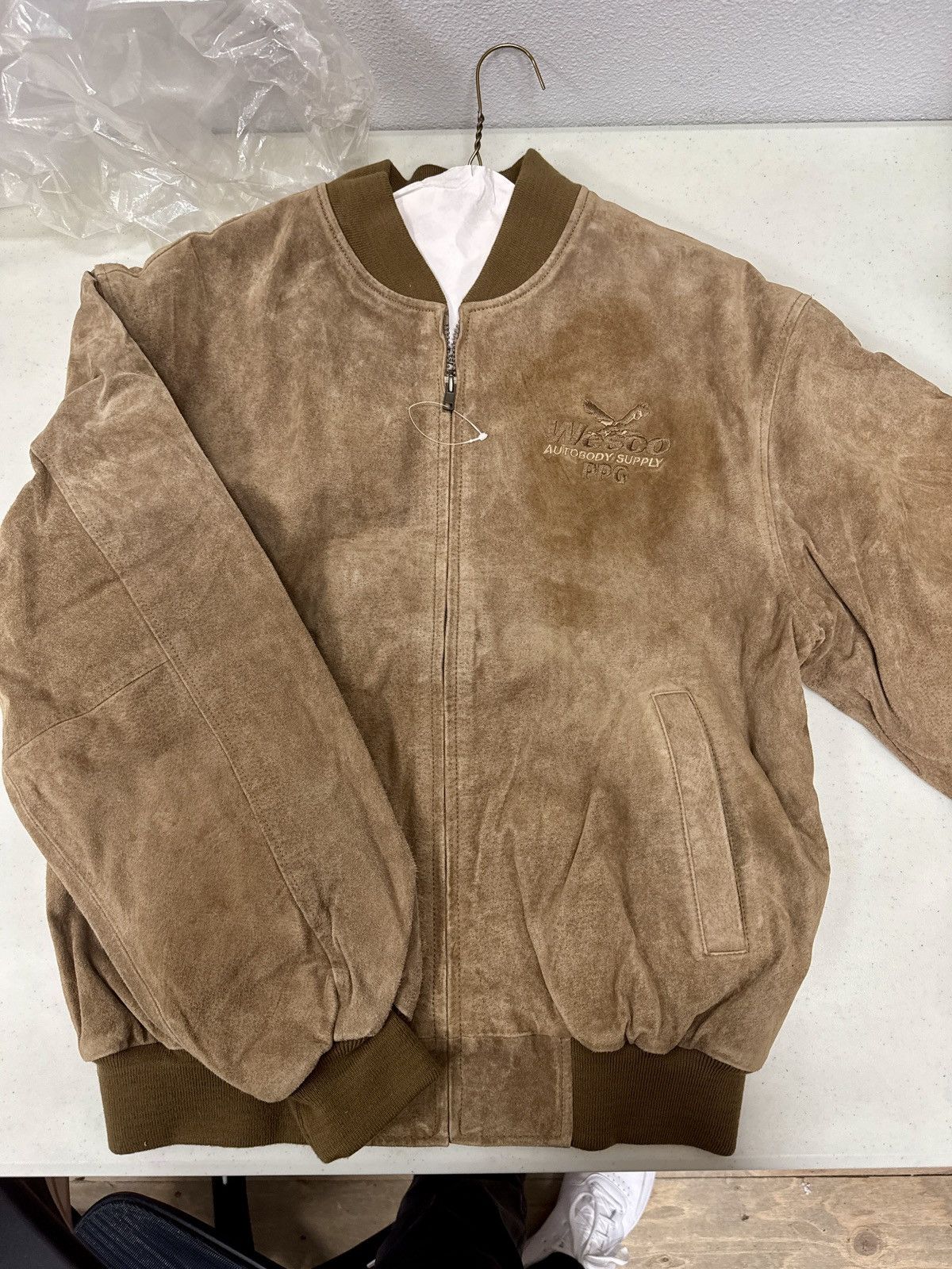 Rare Vintage WESCO Auto Supply Suede Jacket • RARE