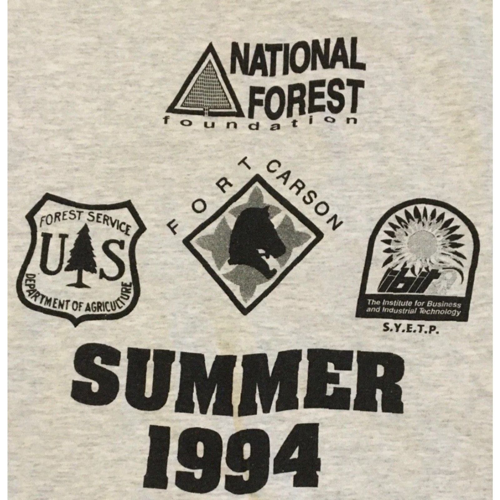 Vintage VINTAGE Pikes Peak Environmental Camp Faded Shirt XL Gray 90s Grunge USA Men T-Shirt Size US XL / EU 56 / 4 - 4 Thumbnail