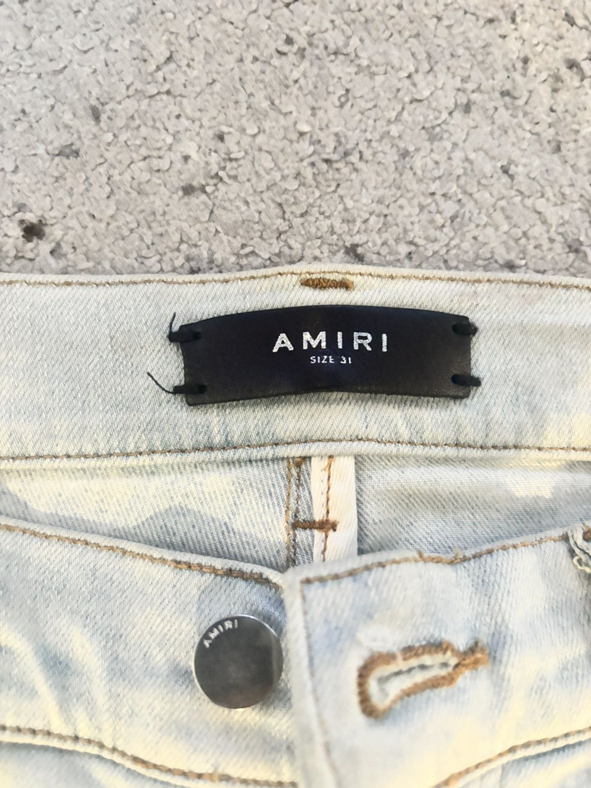 Amiri Amiri Jeans Leather Star Size 31 Size US 31 - 2 Thumbnail