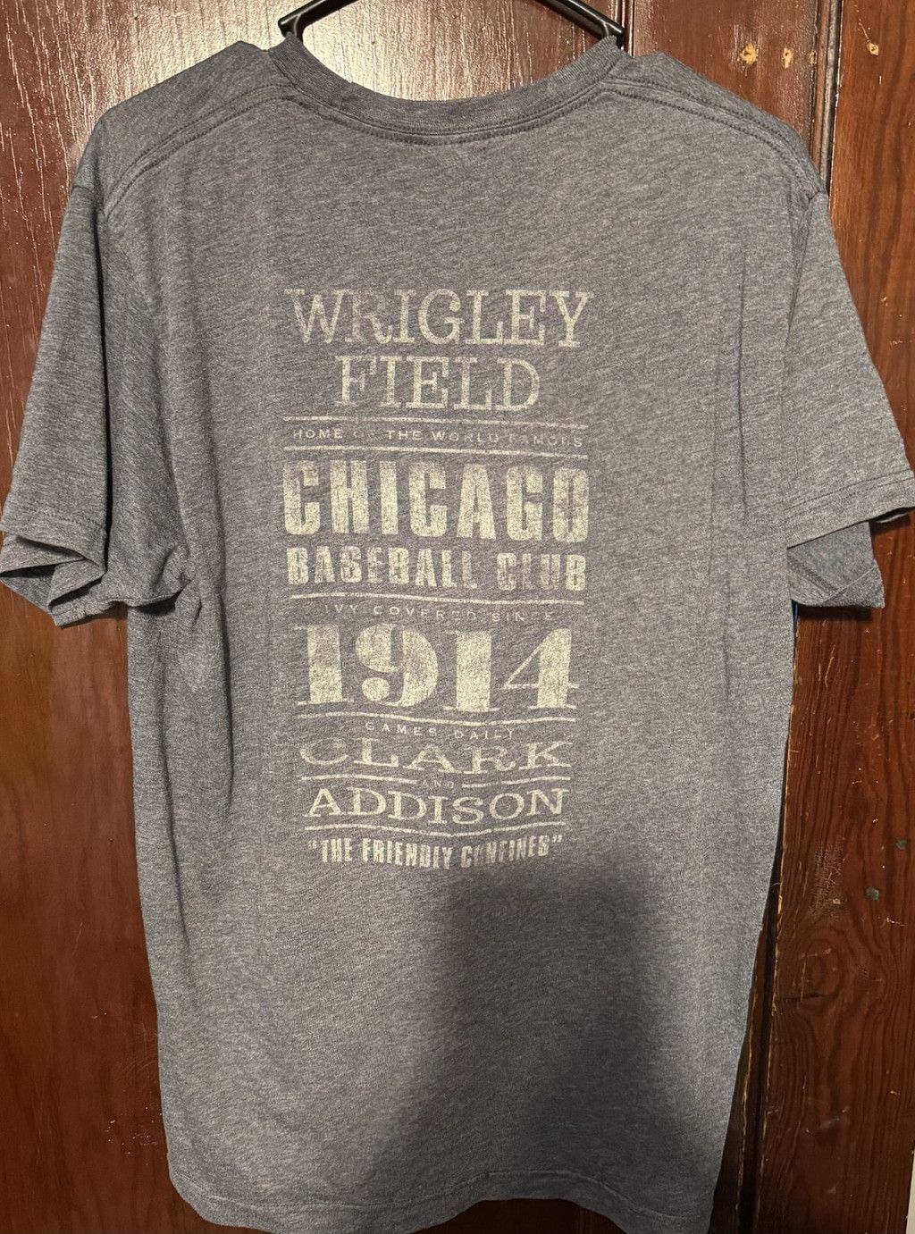 The Unbranded Brand Wrigley Field Short Sleeve T-shirt Men's Size L Gray Size US L / EU 52-54 / 3 - 2 Thumbnail