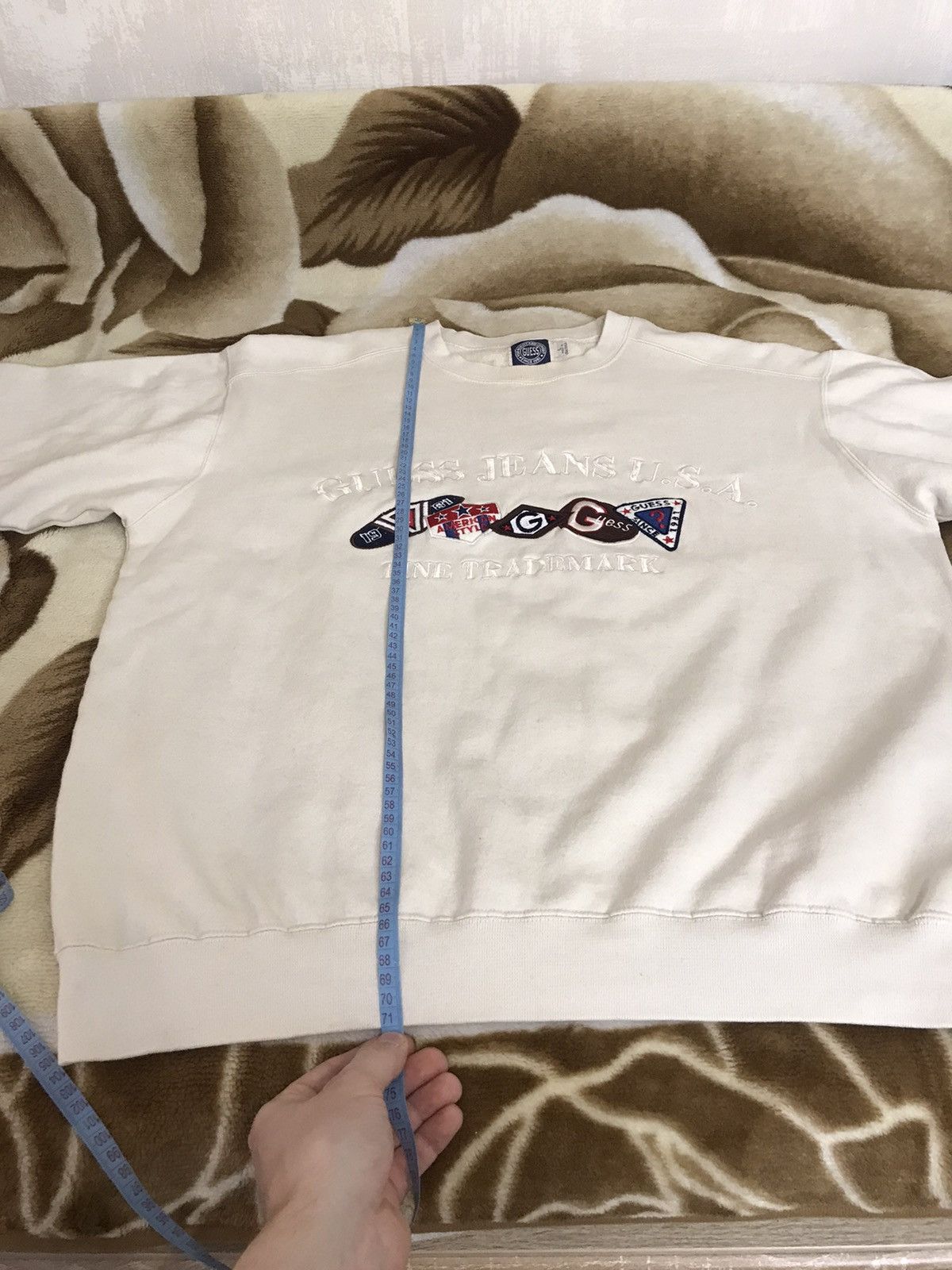 Guess × Vintage 🔥 Vintage Guess Jeans USA Baggy Oversize Y2K Sweatshirt Size US L / EU 52-54 / 3 - 11 Thumbnail