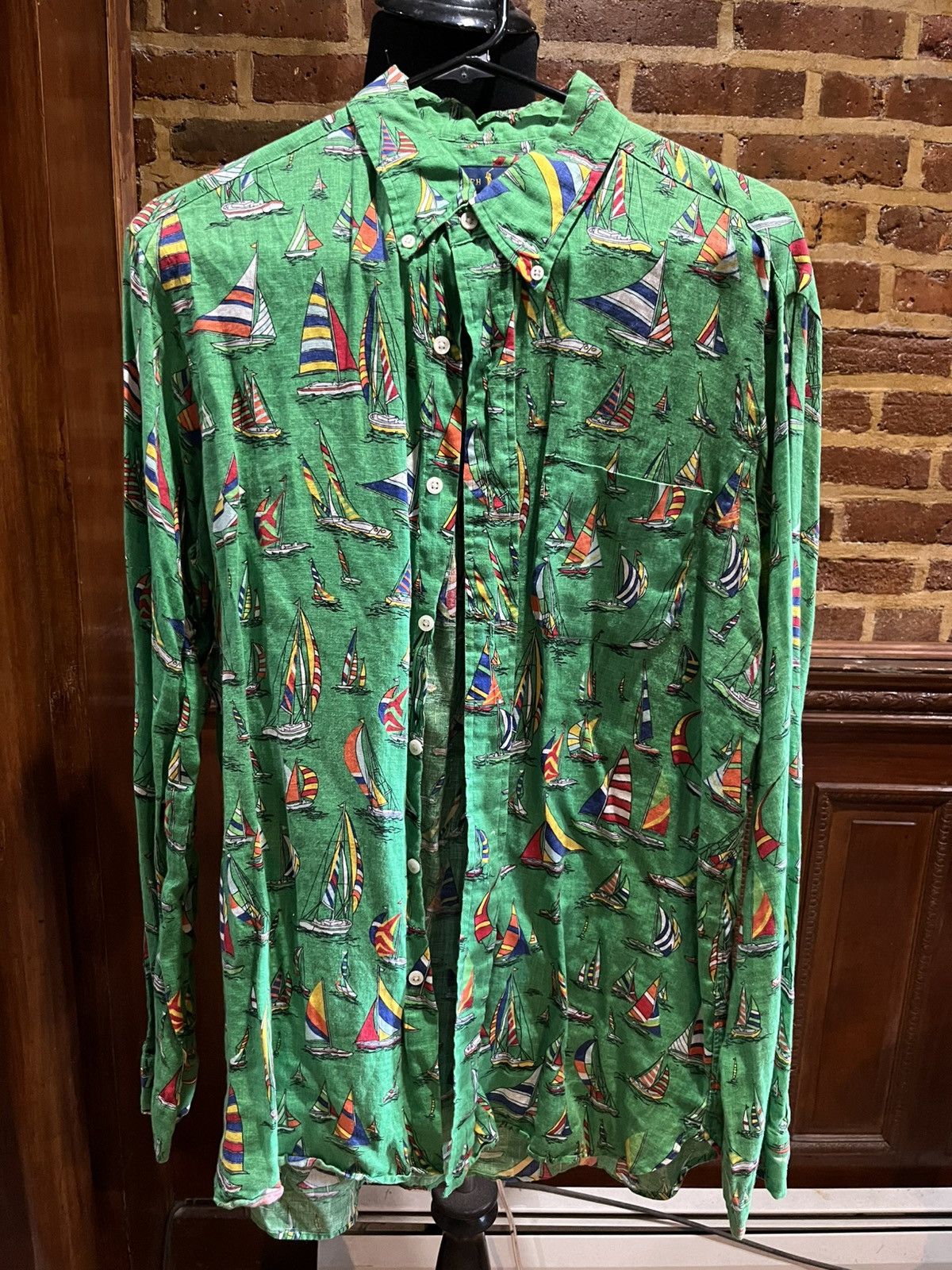 Polo Ralph Lauren Linen blend sailor shirt Size US L / EU 52-54 / 3 - 1 Thumbnail