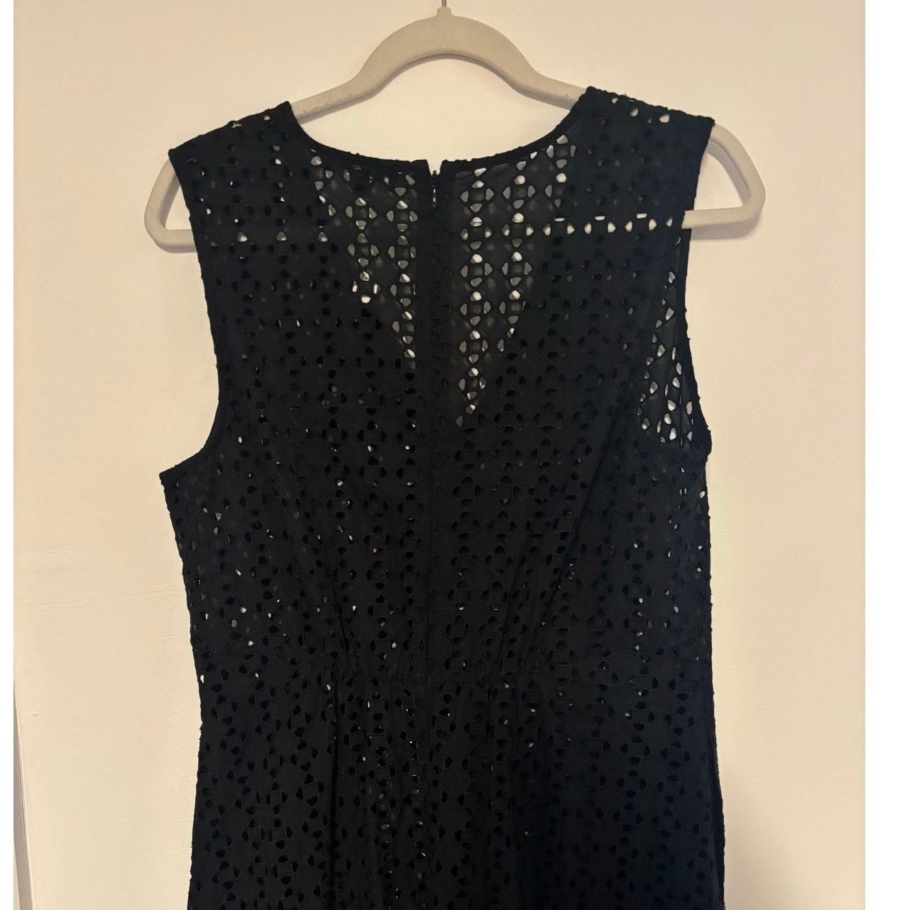 NWT Madewell Eyelet V-Neck Maxi Dress In Black Size 10
