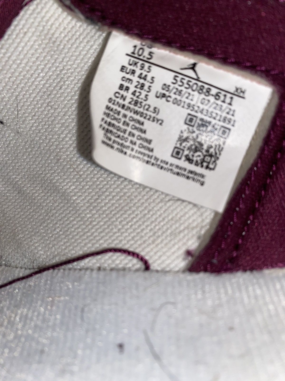 Jordan Brand × Nike Air Jordan 1 Retro Bordeaux Size 10.5 Size US 10.5 / EU 43-44 - 6 Thumbnail