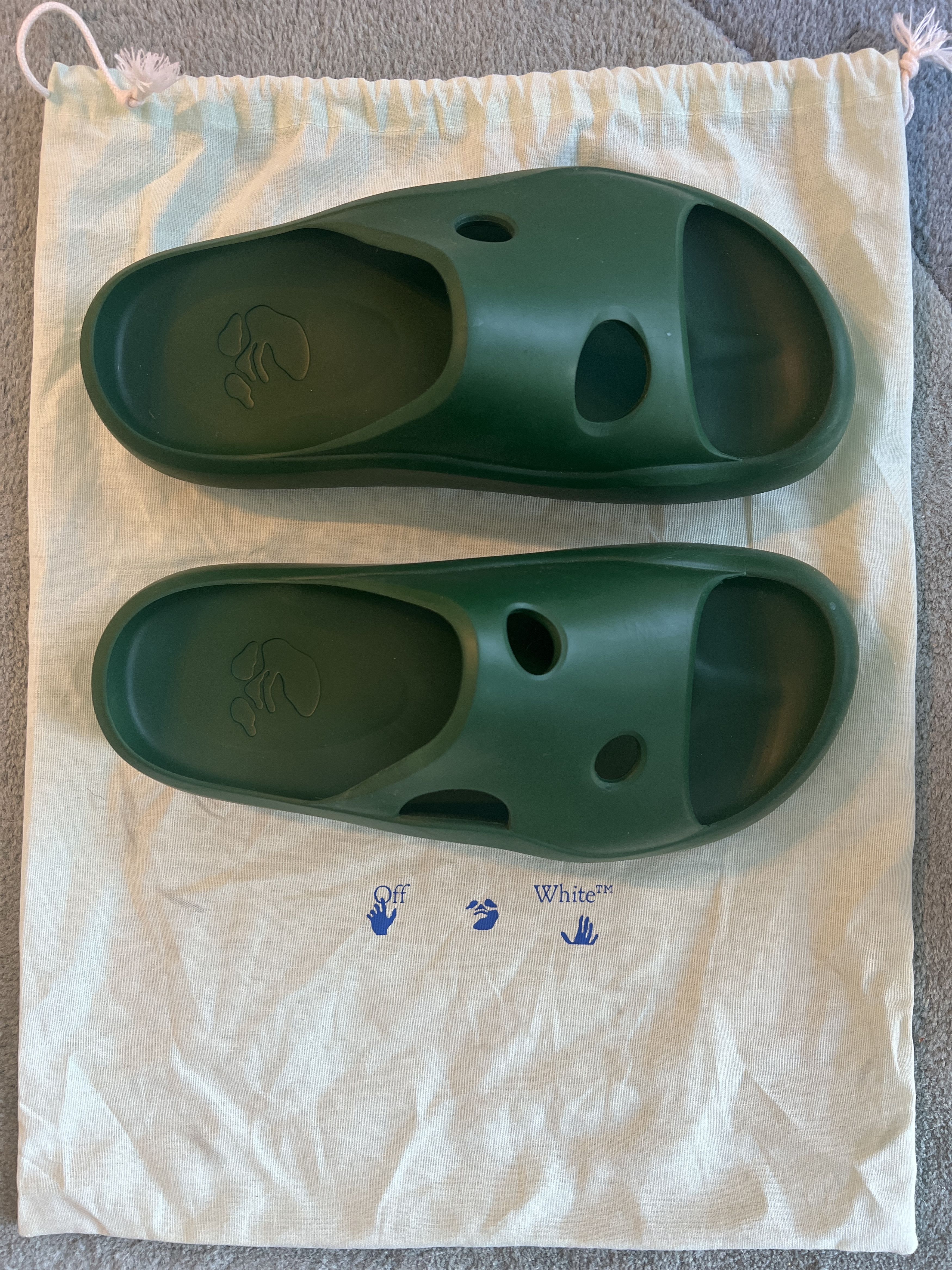 Off-White Off-White Meteor Slides - Green Size US 10 / EU 43 - 2 Thumbnail