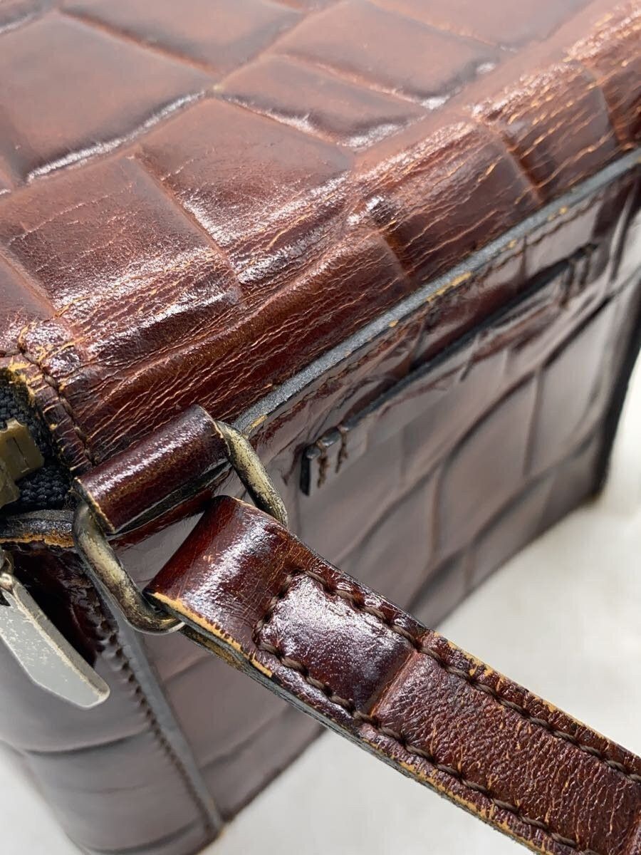 Jean Paul Gaultier Crocodile Embossed Leather Shoulder Bag Size ONE SIZE - 4 Thumbnail