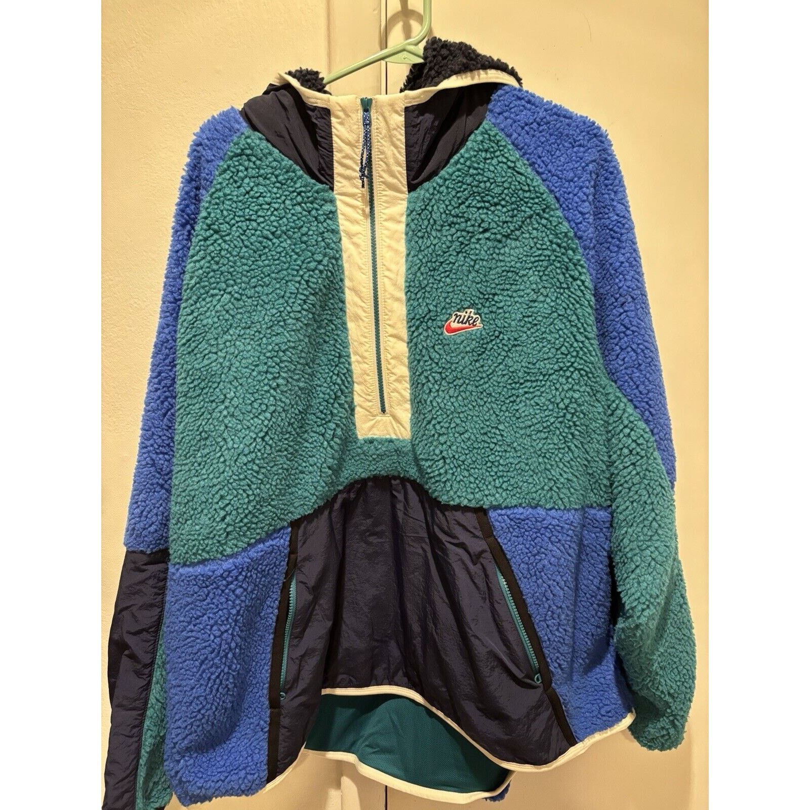 Nike Nike Heritage Sherpa Mens XXL Hoodie Half Zip Retro Fleece | Grailed