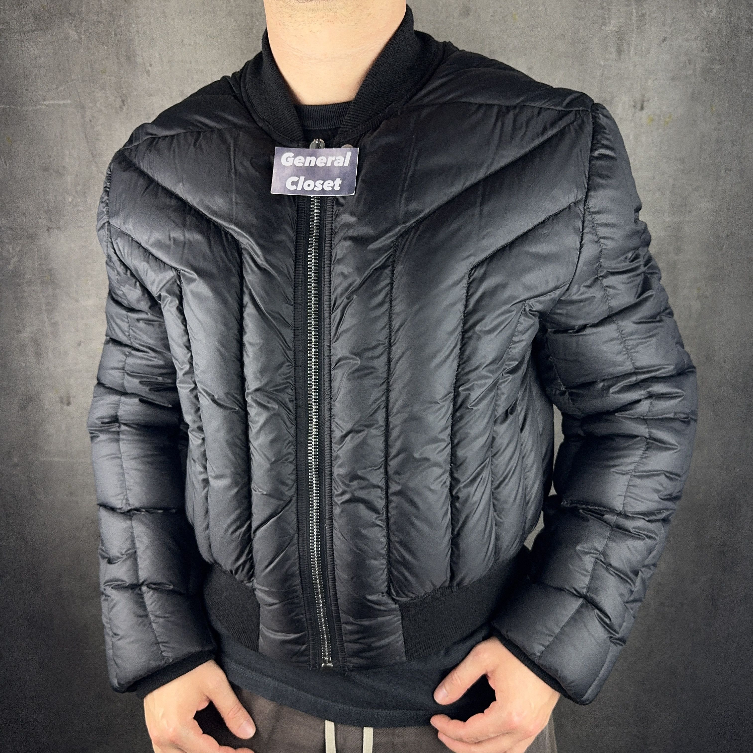 Rick Owens RICK OWENS FW23 Luxor Cropped Geth Bomber Liner Jacket Size US M / EU 48-50 / 2 - 3 Thumbnail