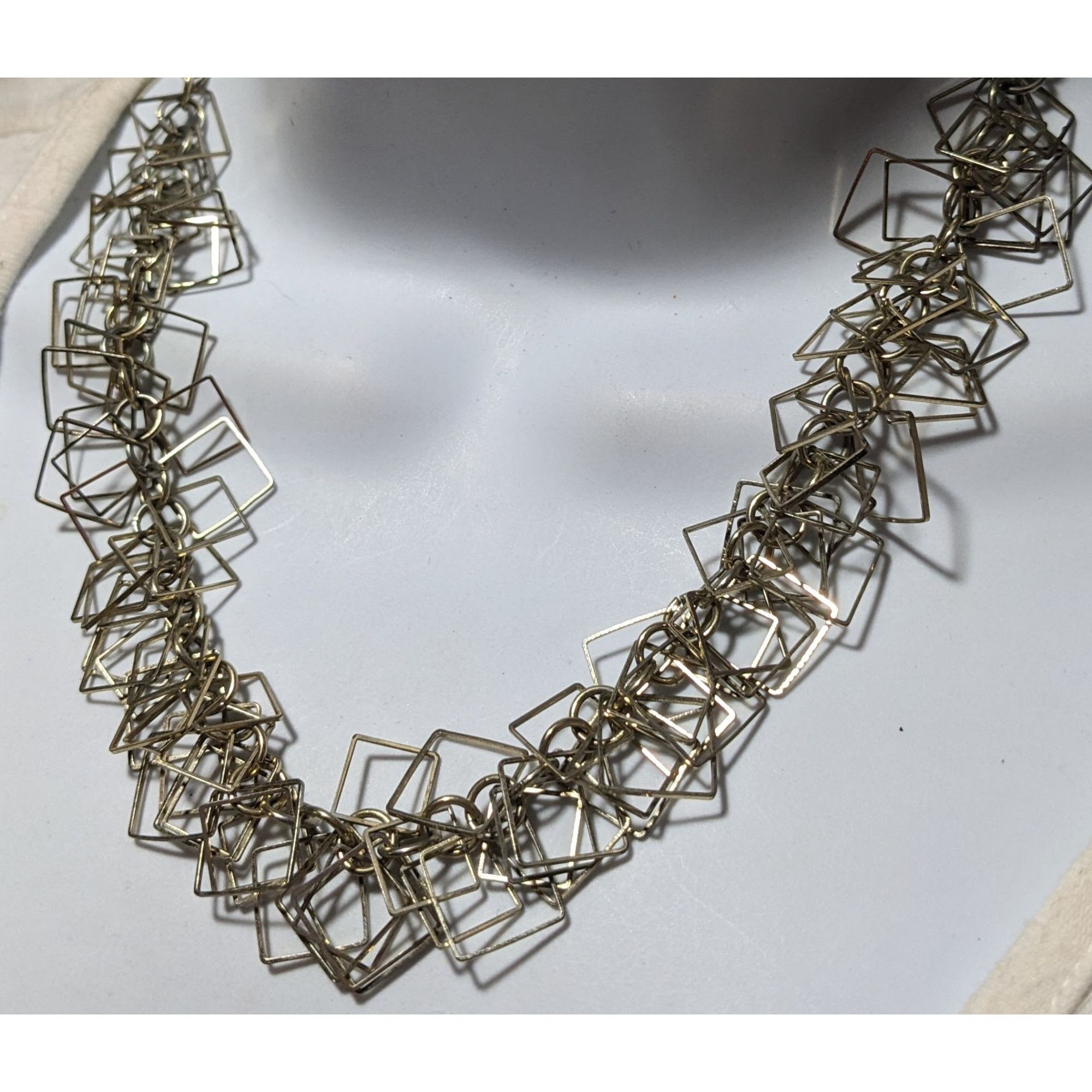 Other Gold Geometric Fringe Link Necklace Size ONE SIZE - 7 Thumbnail