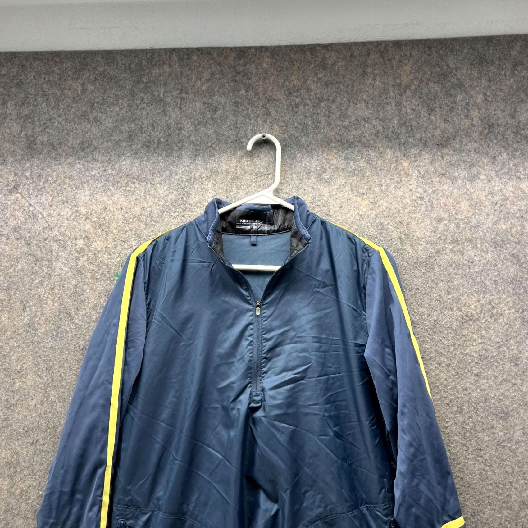 Nike Nike Jacket Men Large Adult Blue Half Zip Polyester Golf Bomber Swoosh Track Vtg Size US L / EU 52-54 / 3 - 7 Thumbnail