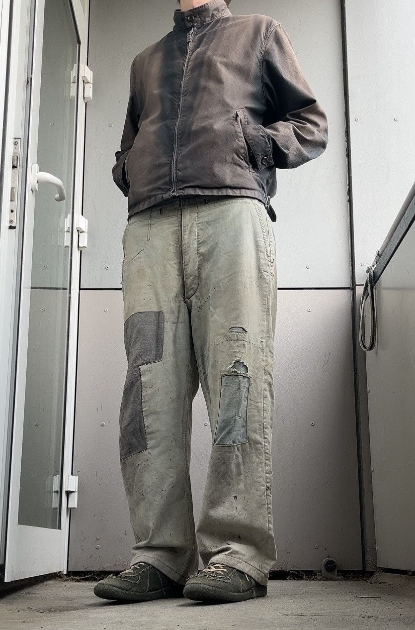 Japanese Brand × Vintage 1950s boro suspender trousers Size US 32 / EU 48 - 4 Thumbnail