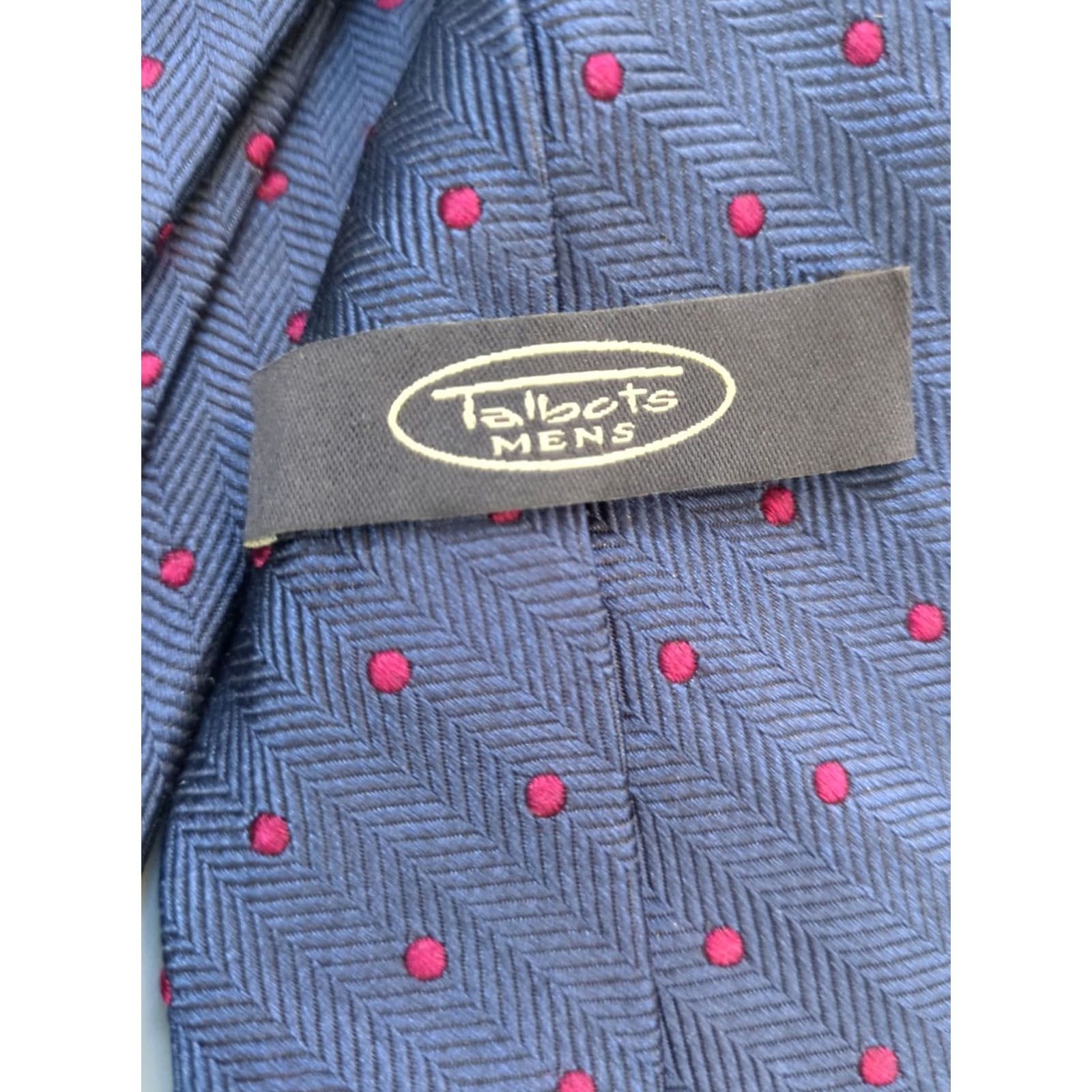 Robert Talbott VINTAGE Talbot Tie Blue Made In Italy 100% Silk Men's Blue Silk Tie Talbot Designer Wide 1 Size Men Size ONE SIZE - 3 Thumbnail