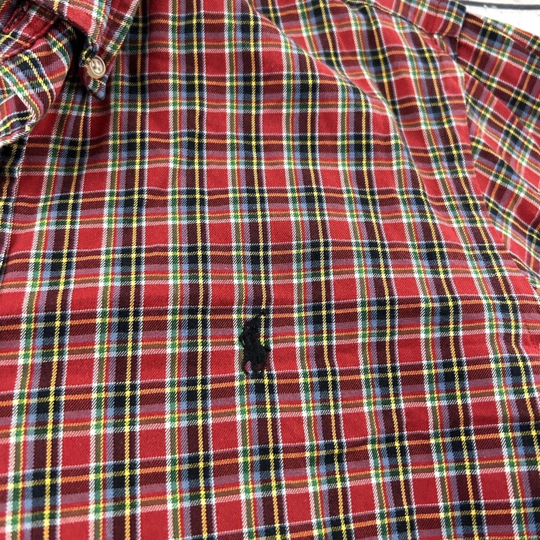 Polo Ralph Lauren Polo Ralph Lauren VTG Plaid Long Sleeve Button Front Shirt Mens M Red Size US M / EU 48-50 / 2 - 3 Thumbnail