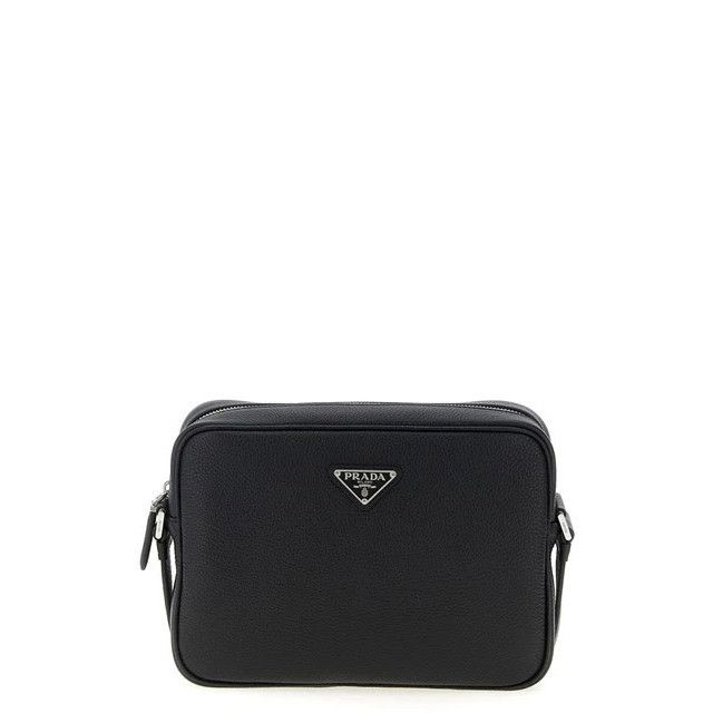 Prada PRADA $3100 Black Leather Shoulder Bag New & Authentic Size ONE SIZE - 1 Thumbnail