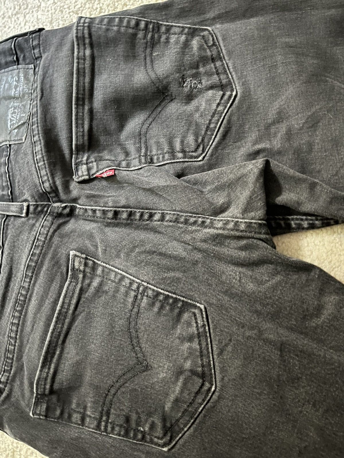 Levi's Vintage Clothing Levi’s black straight leg denim Size US 30 / EU 46 - 4 Thumbnail