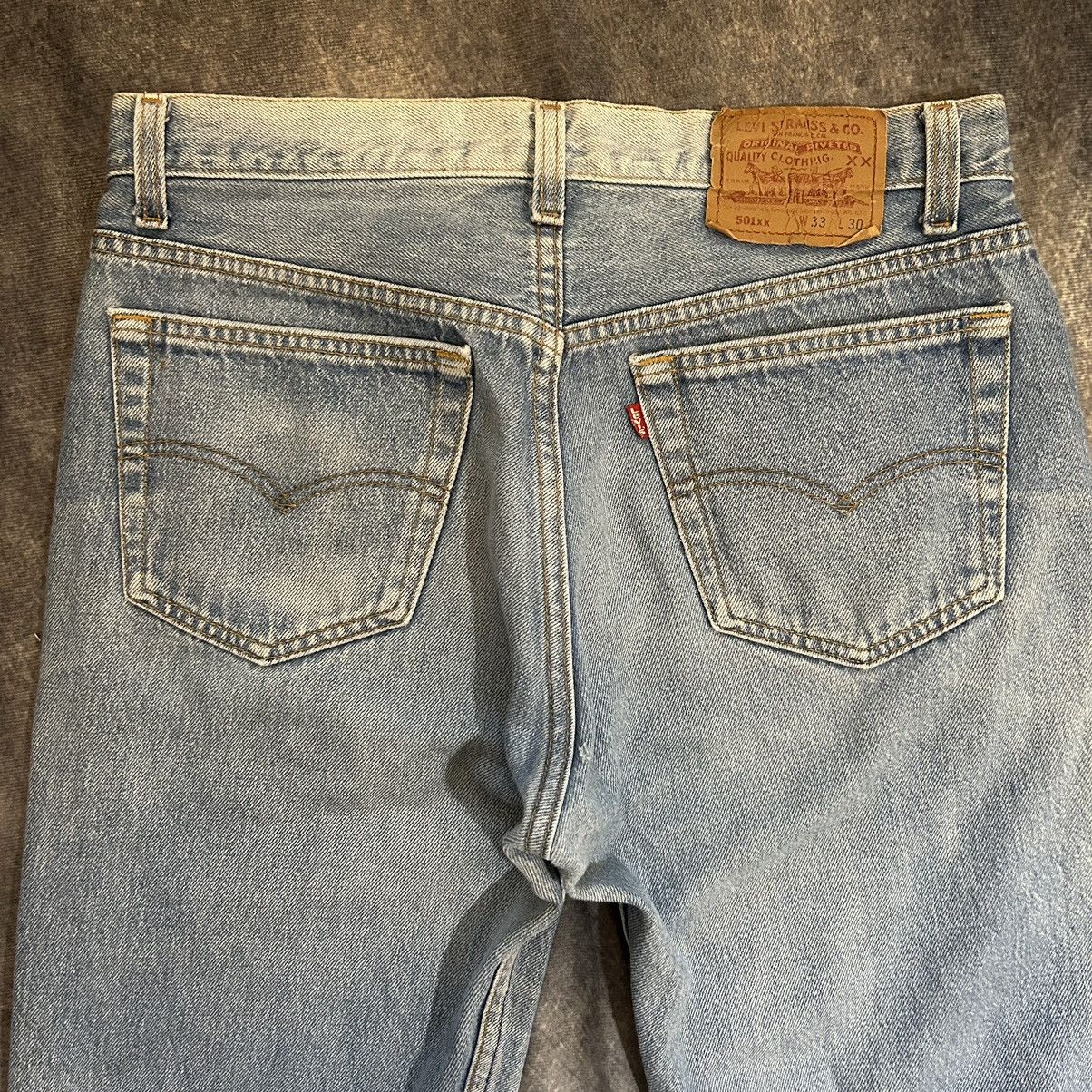 Levi's × Vintage 80’s Vintage Levi’s 501xx Made in USA Distressed Denim 32x28 Size US 32 / EU 48 - 3 Thumbnail