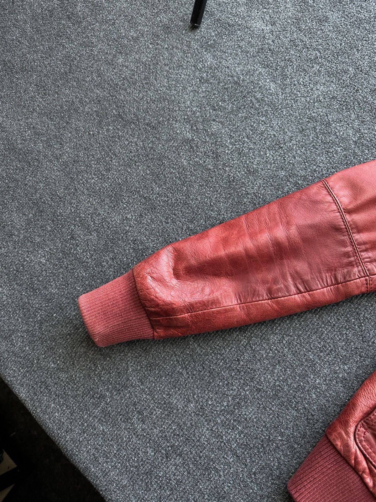 Other 🚨Y2K RICK OWENS TYPE DIRTY SLIM FIT ZIP LEATHER JACKET Size XS / US 0-2 / IT 36-38 - 4 Thumbnail