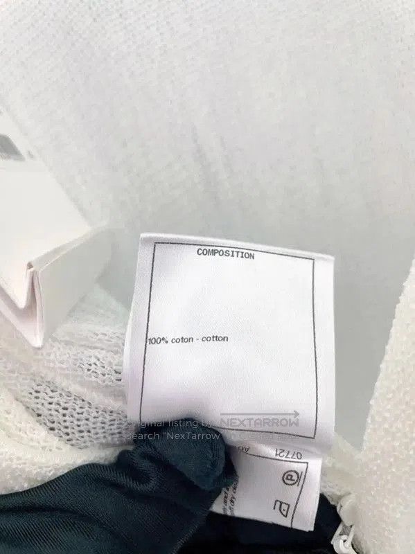 Chanel Chanel Long Sleeve White Cotton Dress . Size L / US 10 / IT 46 - 9 Thumbnail