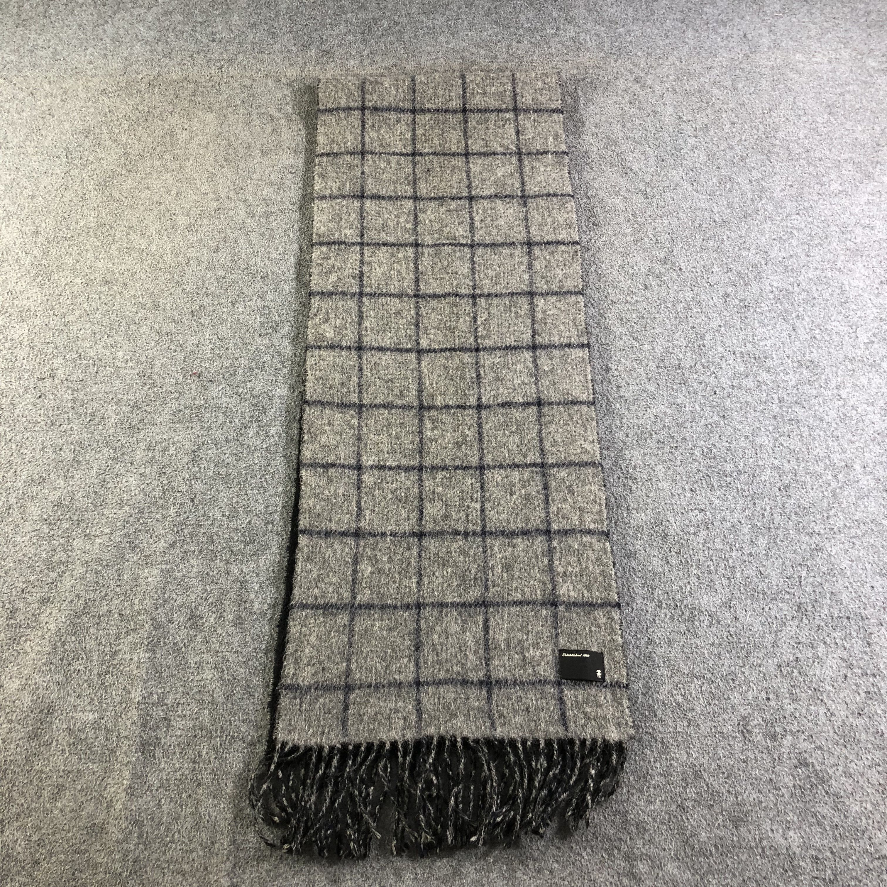 Takeo Kikuchi The Shop TK Tartan Wool Scarf Muffler Neckwear V2151 Size ONE SIZE - 2 Thumbnail