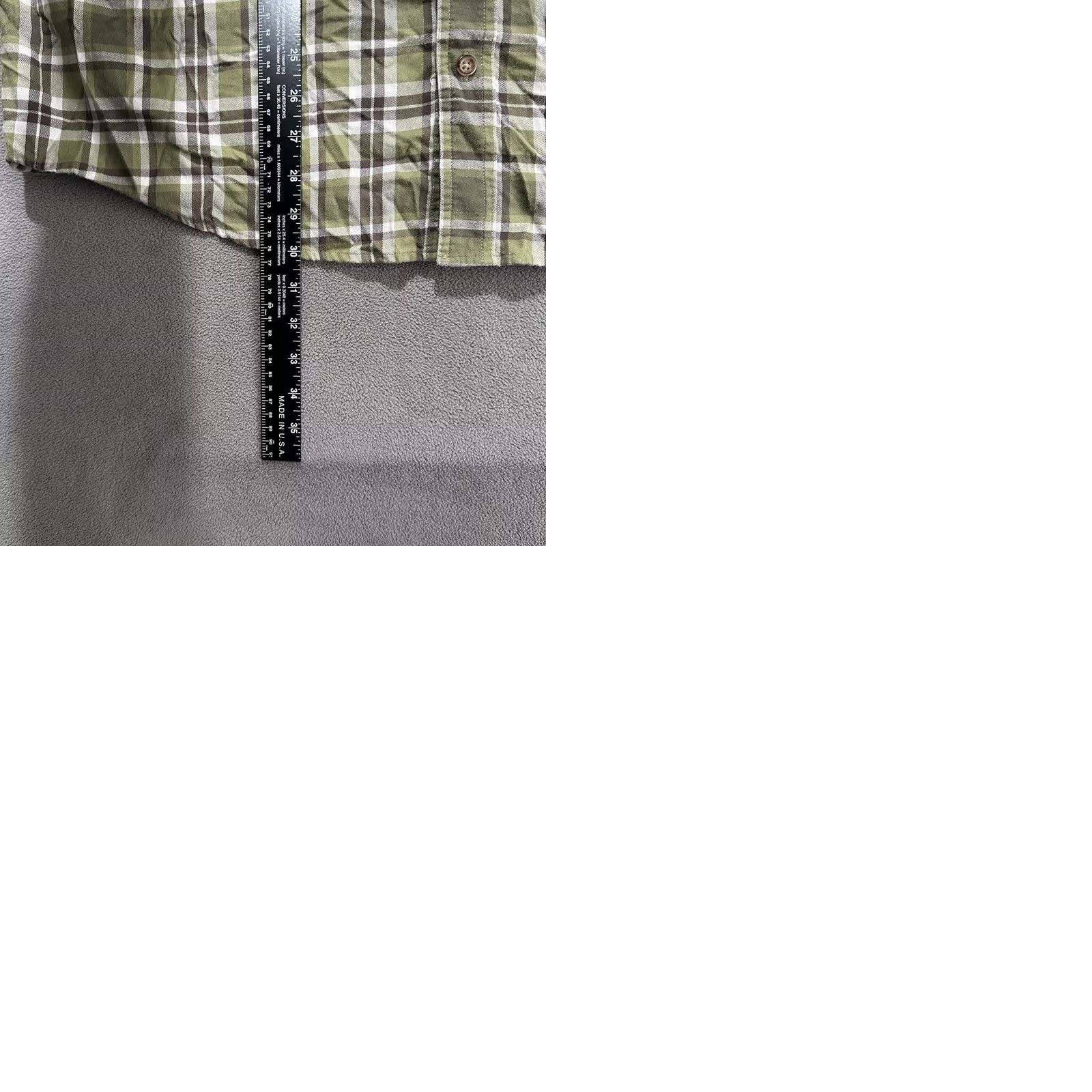 Vintage Cabelas Shirt Mens XL Green Plaid 100% Cotton Button Down Long Sleeve Outdoor Size US XL / EU 56 / 4 - 9 Thumbnail