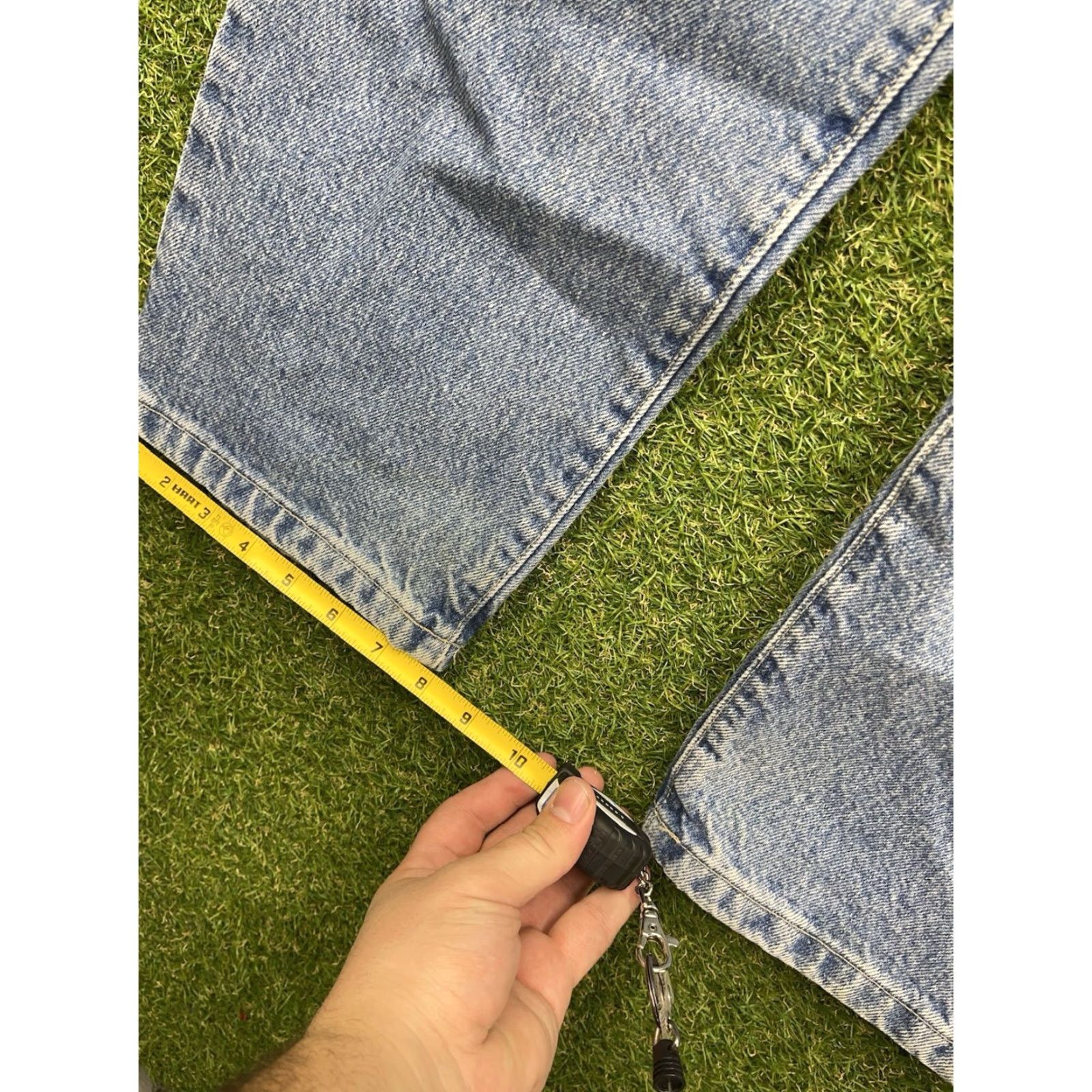 Tommy Hilfiger Tommy Hilfiger Jeans Womens 12 Blue Denim Straight Leg 5-Pocket Regular Inseam 28 in Cotton Denim City College Outdoor Vintage: No Size 34" / US 12 / IT 48 - 4 Thumbnail