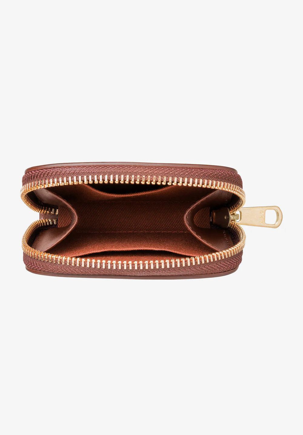 A.P.C. o1mle1125 Size: OS / Demi-Lune Mini Compact Wallet in Brown Size ONE SIZE - 2 Thumbnail