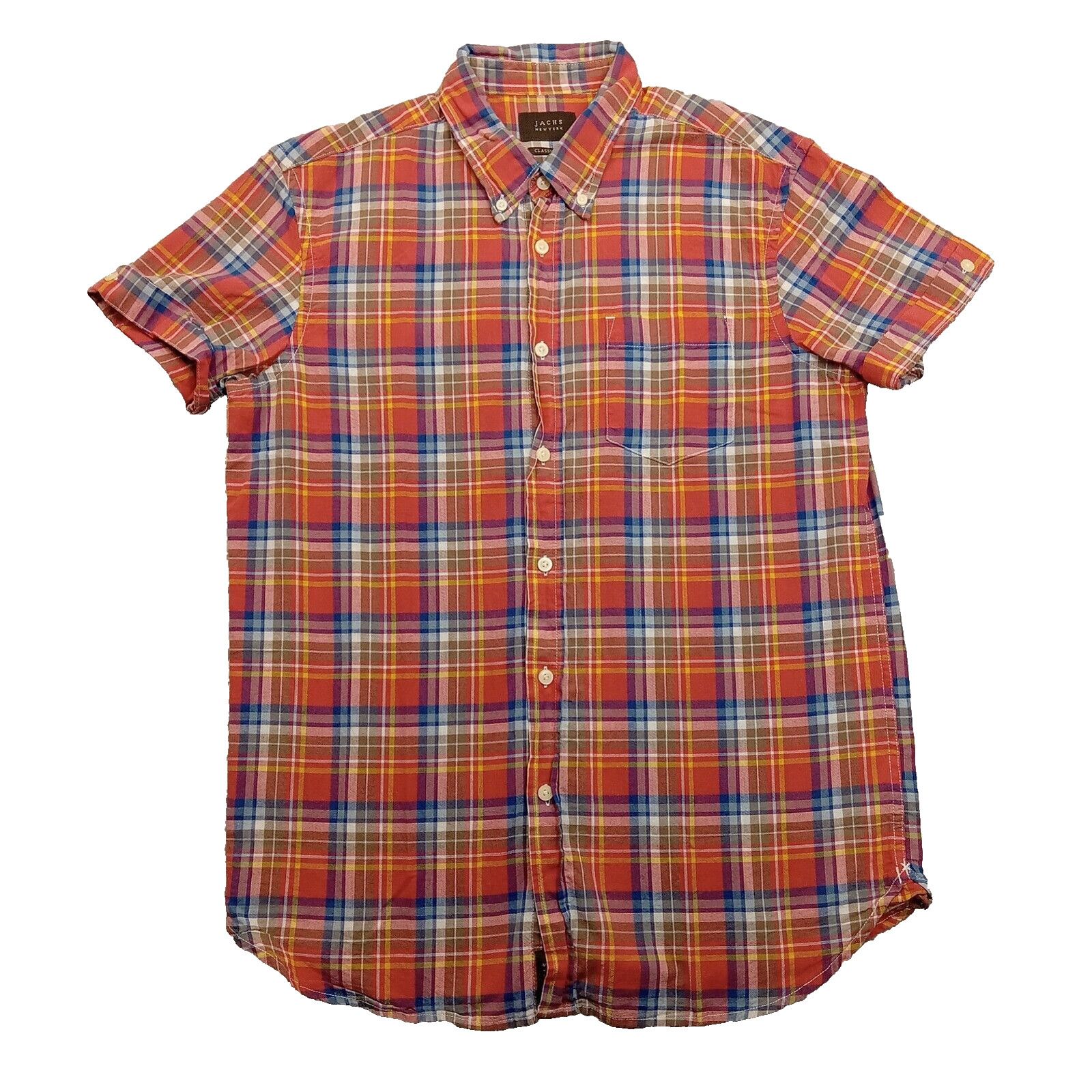 JACHS NY JACHS Shirt M Men's New York Classic Fit Short Sleeve Plaid Size US M / EU 48-50 / 2 - 1 Thumbnail