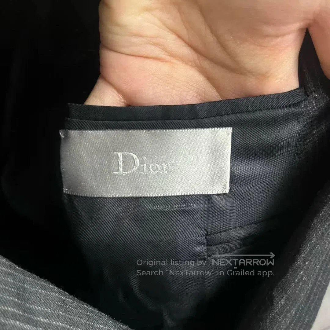 Dior Dior Black Pinstripe Formal Blazer. Size US M / EU 48-50 / 2 - 2 Thumbnail