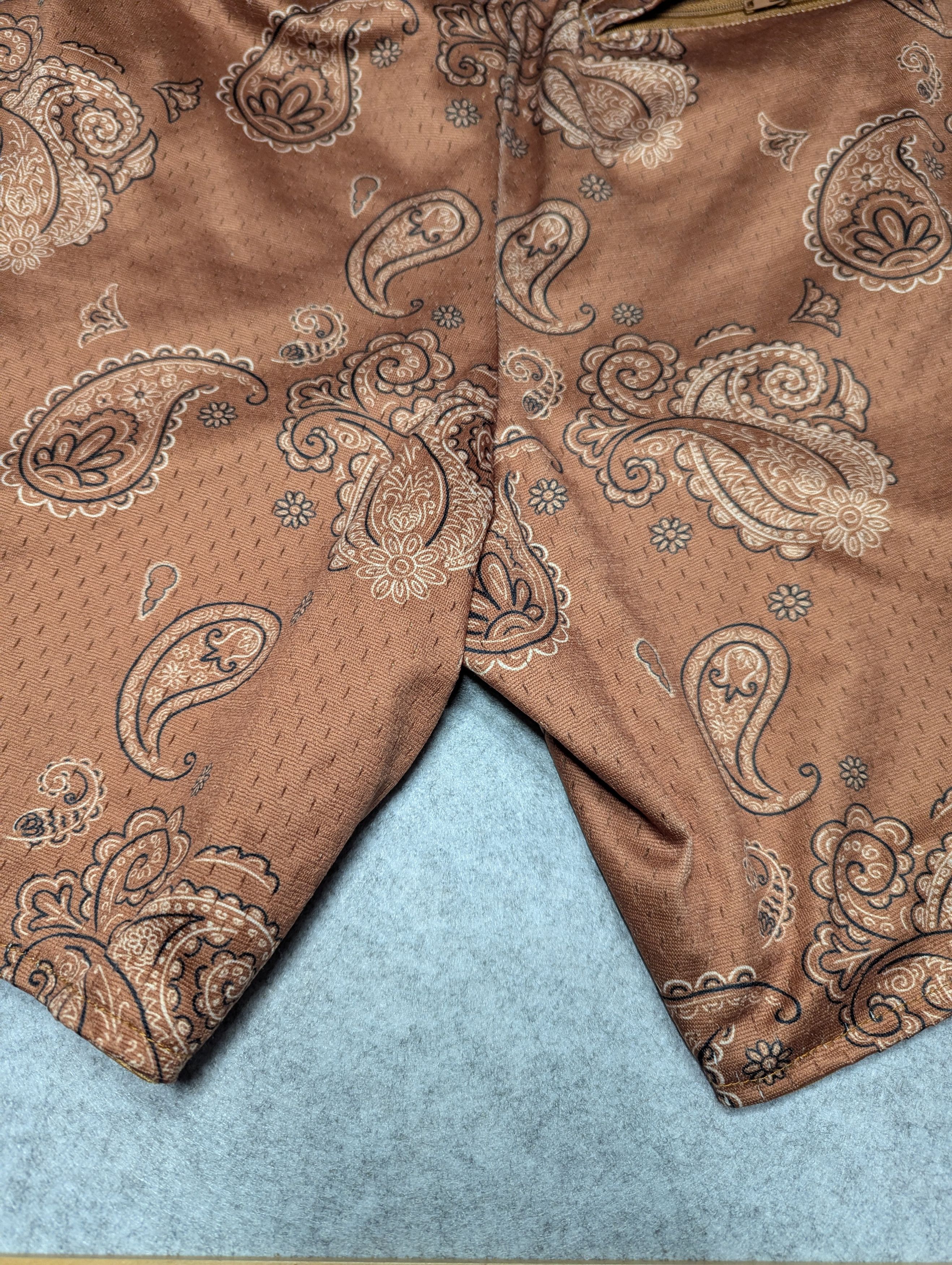 Vintage Earls Collection William Paisley Short - Coffee Brown Size US 34 / EU 50 - 6 Thumbnail