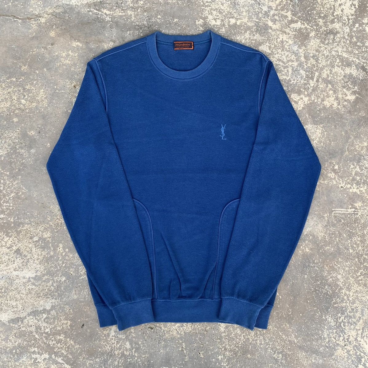 Yves Saint Laurent Crewneck Sweatshirt YSL Embroidered Logo