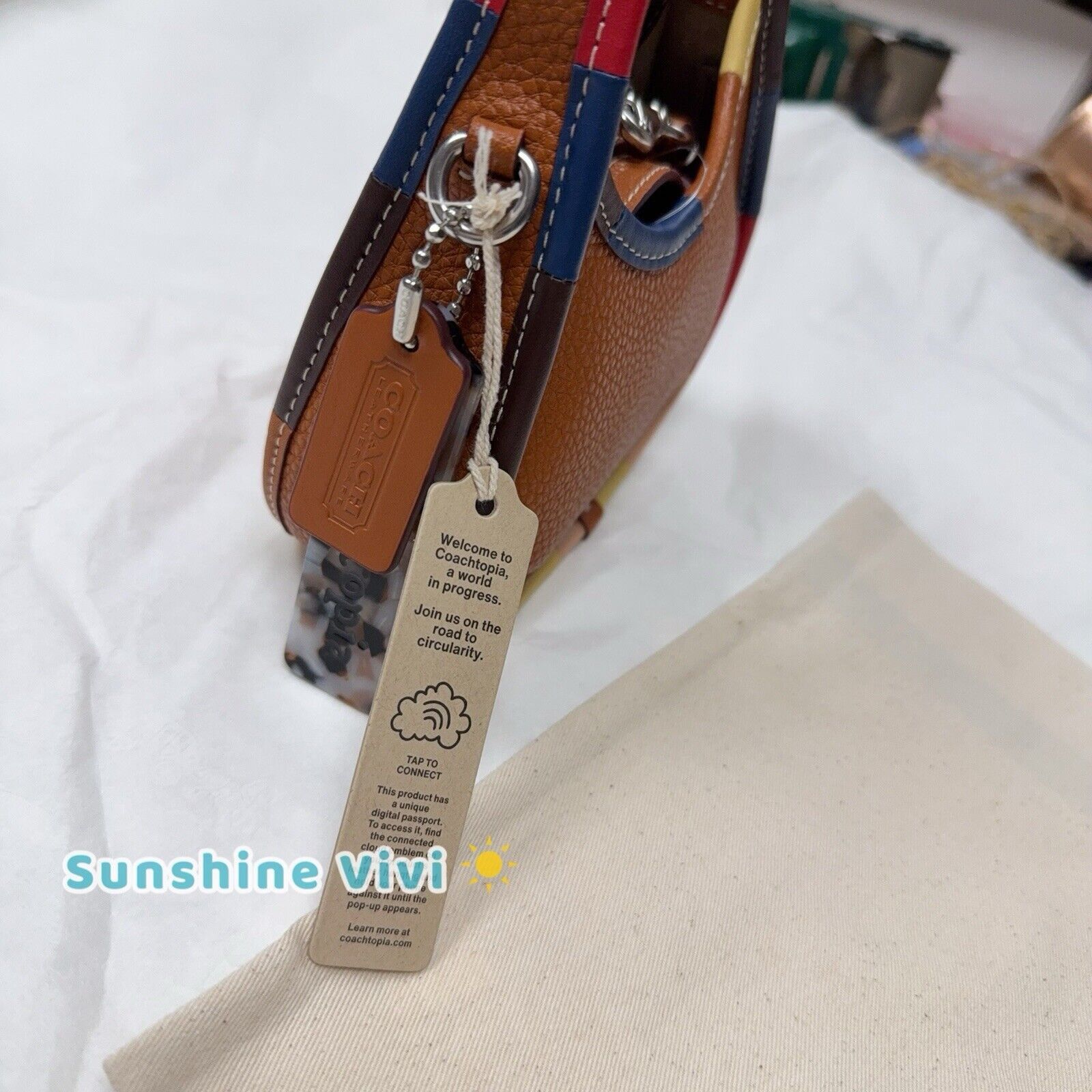 Coach NEW Coach Mini Ergo Bag Coachtopia 90s Rainbow CQ831 Size ONE SIZE - 4 Thumbnail