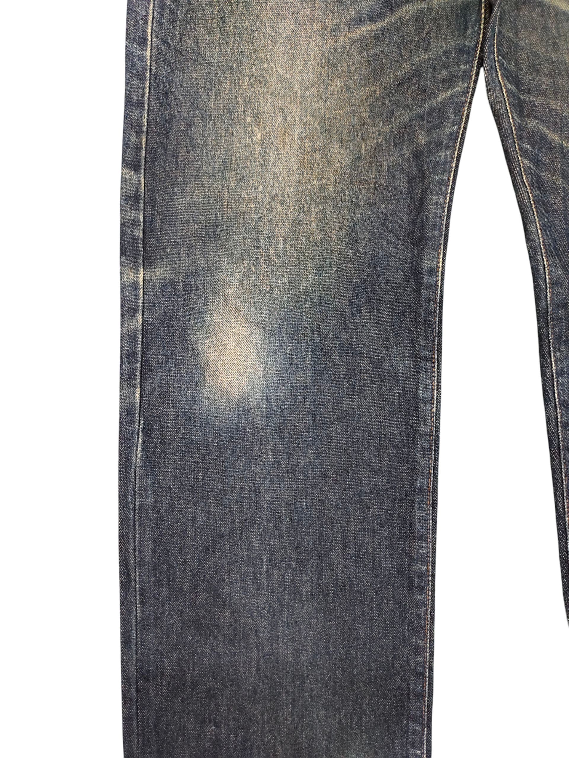 Comme des Garcons × Undercover Vintage Bobson Japan Regular Clawmark Distress Denim Jeans Size US 32 / EU 48 - 4 Thumbnail