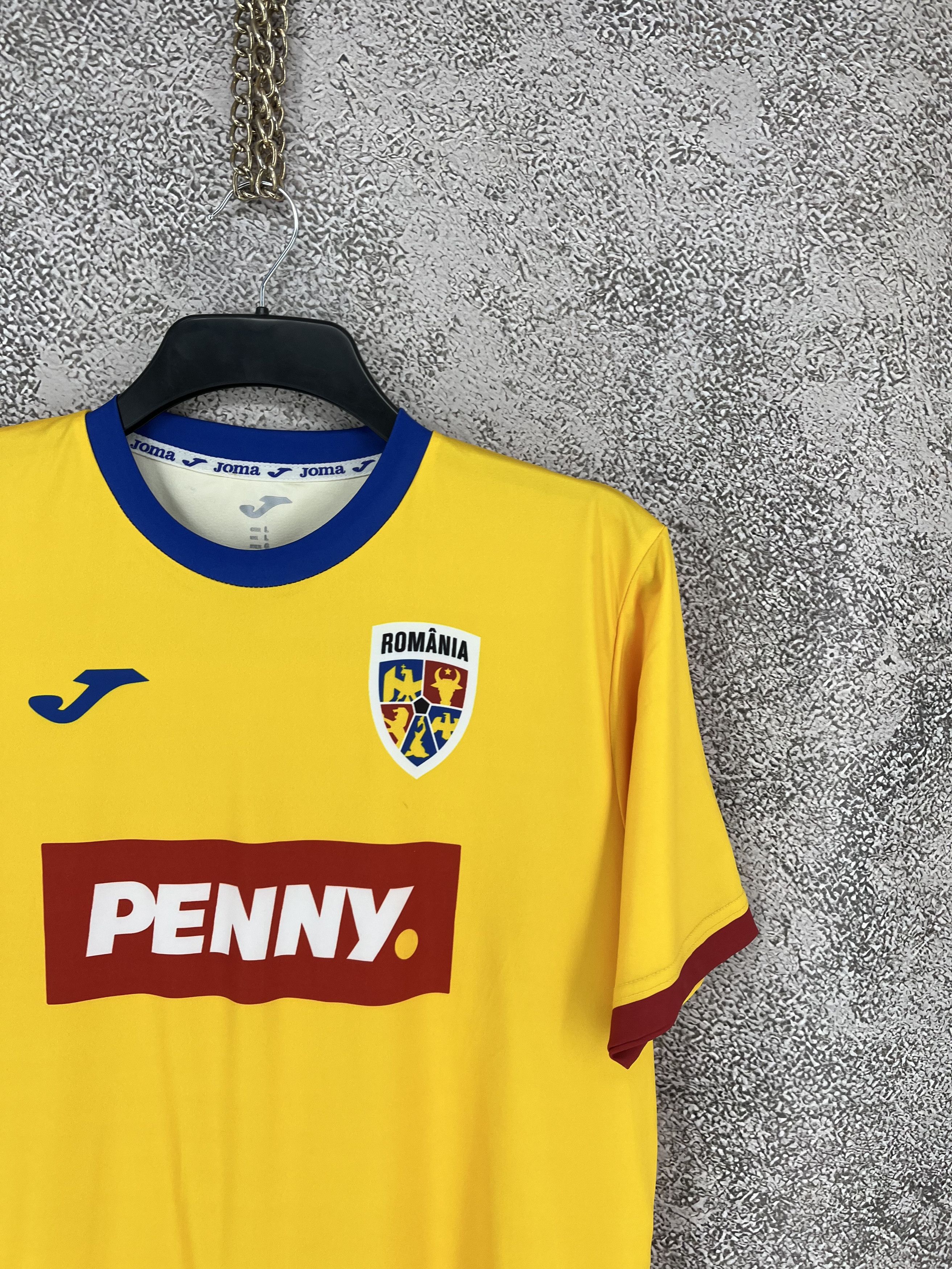 Joma Romania 2024-25 Joma Home Fan Football Shirt L Size US L / EU 52-54 / 3 - 5 Thumbnail