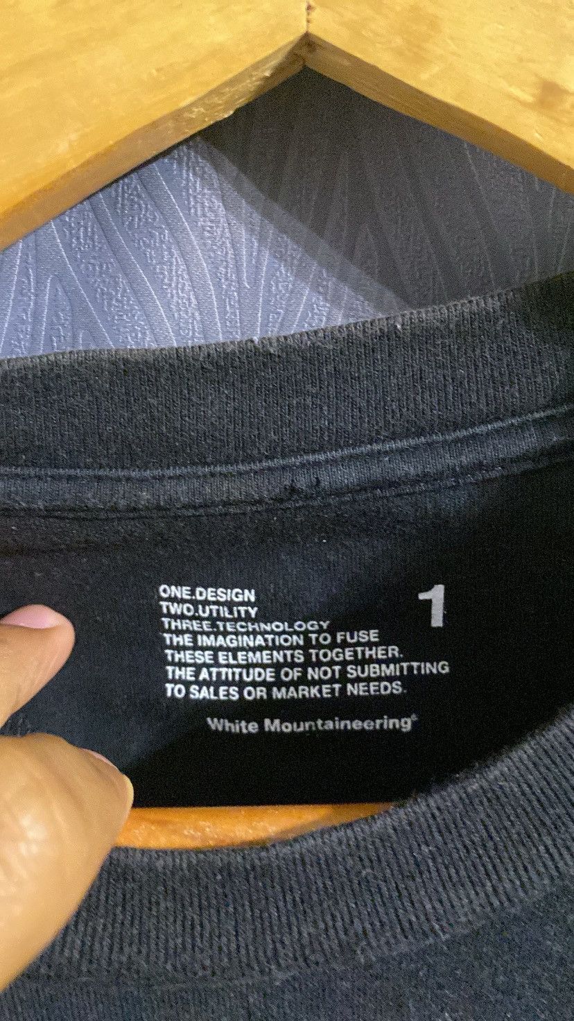 Japanese Brand × White Mountaineering Vintage White Mountaineering 1 Tshirt Black Size US S / EU 44-46 / 1 - 6 Thumbnail