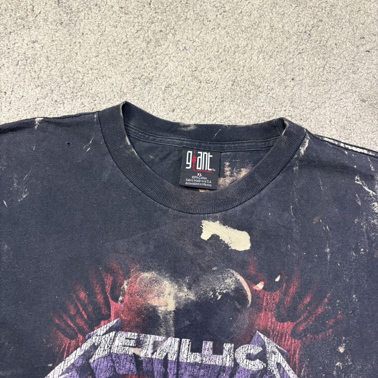 Metallica metallica vintage tee giant tag Size US XL / EU 56 / 4 - 7 Thumbnail