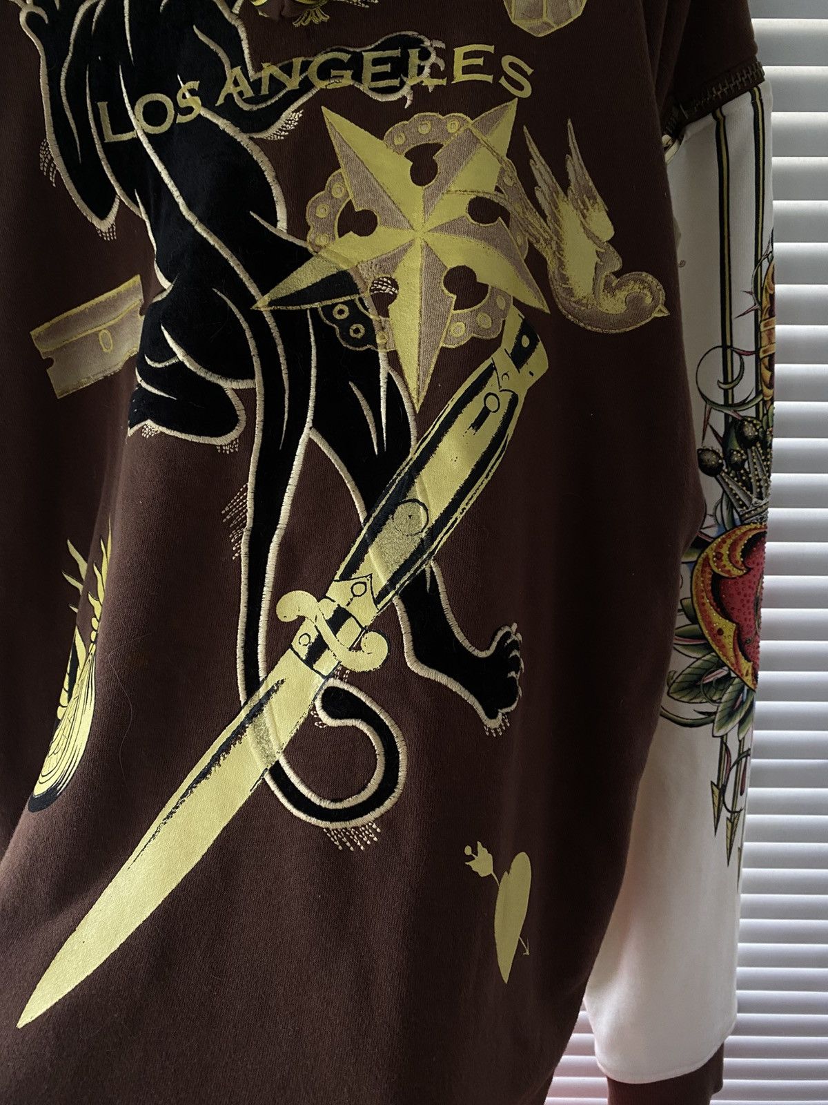 Christian Audigier × Ed Hardy × Vintage Vintage Christian Audigier Ed Hardy Y2K Authentic Hoodie Size US XL / EU 56 / 4 - 14 Thumbnail